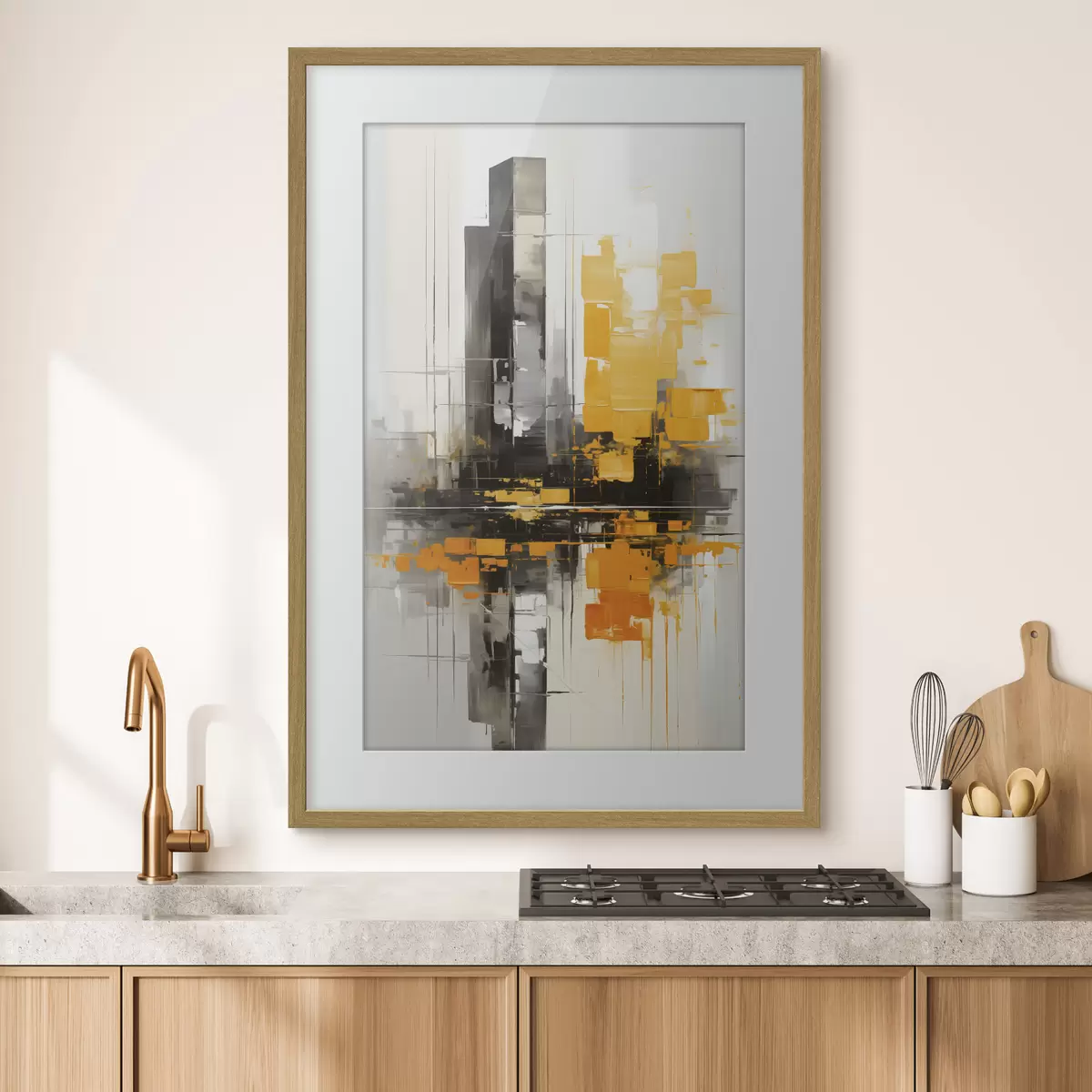 Poster Abstraction avec les gratte-ciel f45162