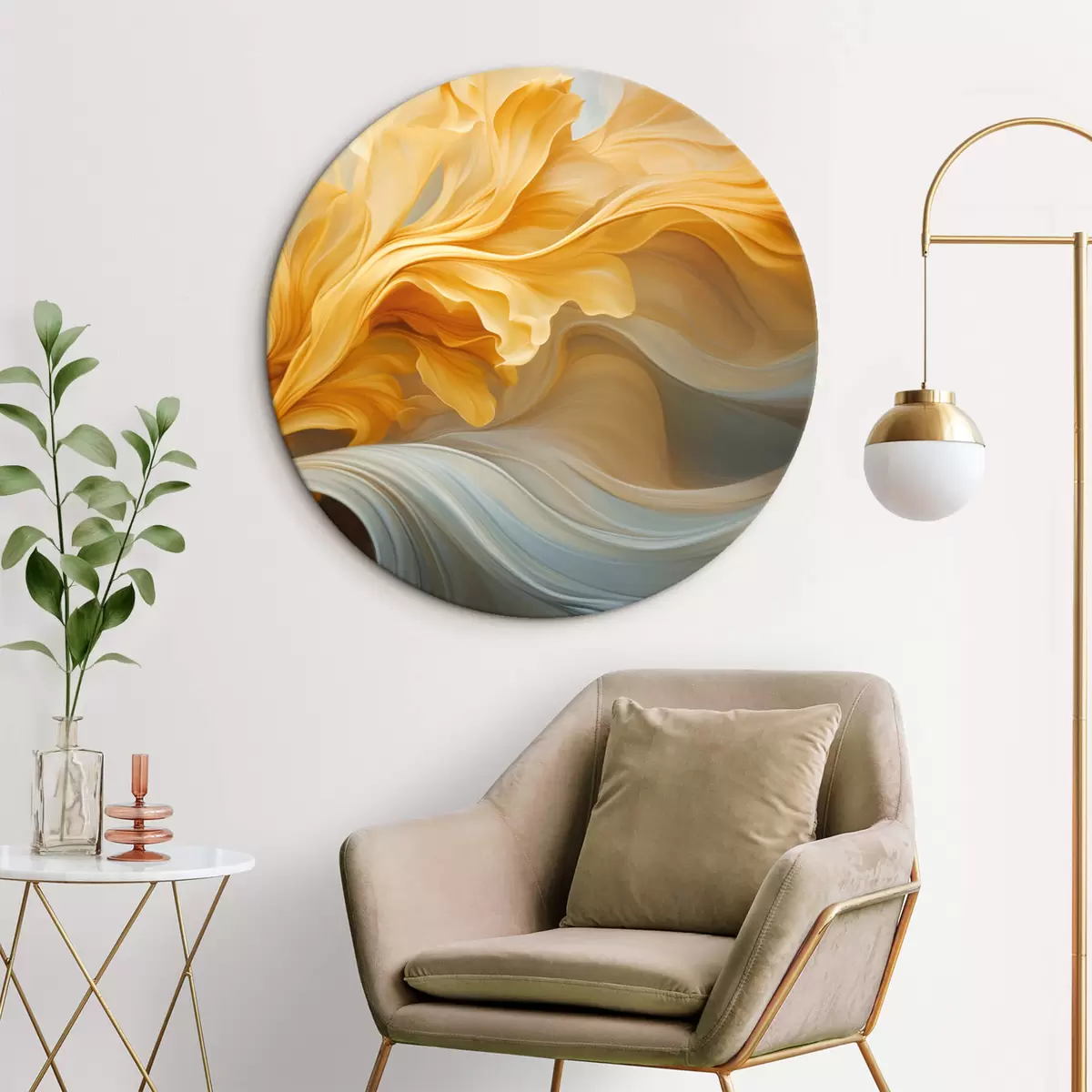 Tableaux rondes Abstraction r44415