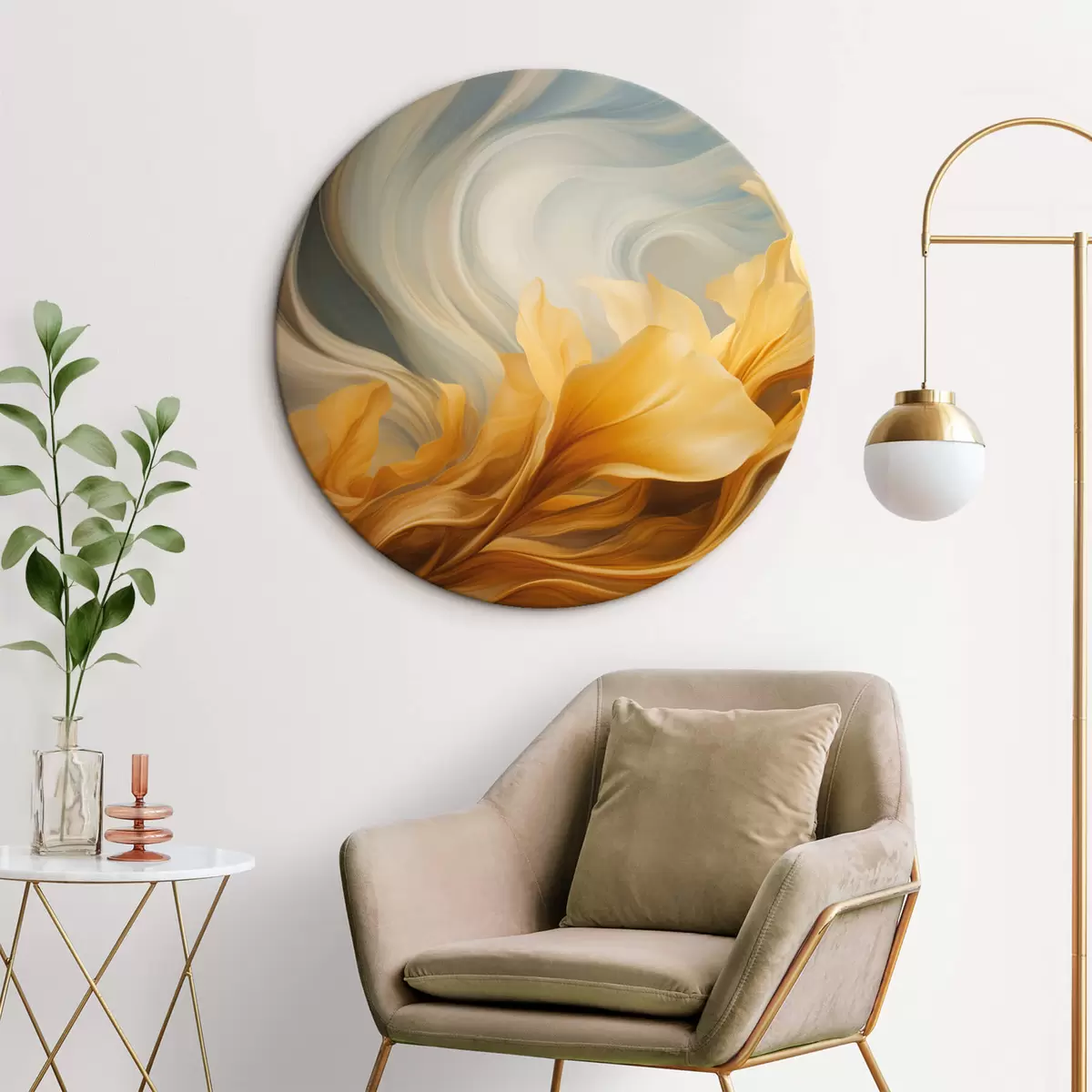 Tableaux rondes Abstraction r44416