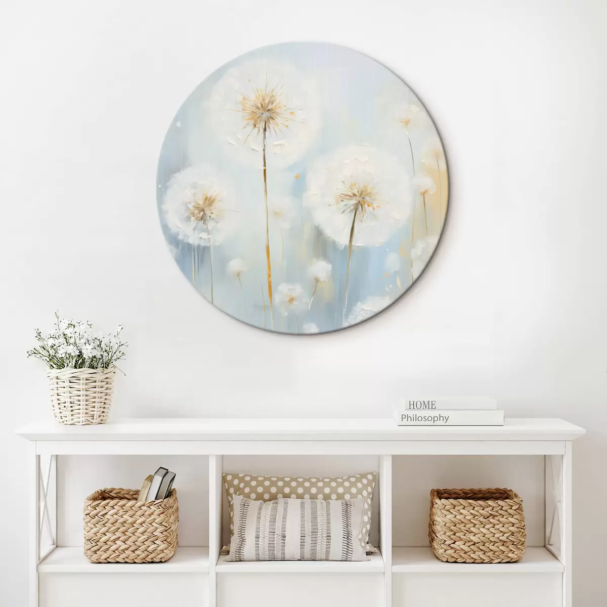 Tableaux rondes Pissenlits délicats r45067