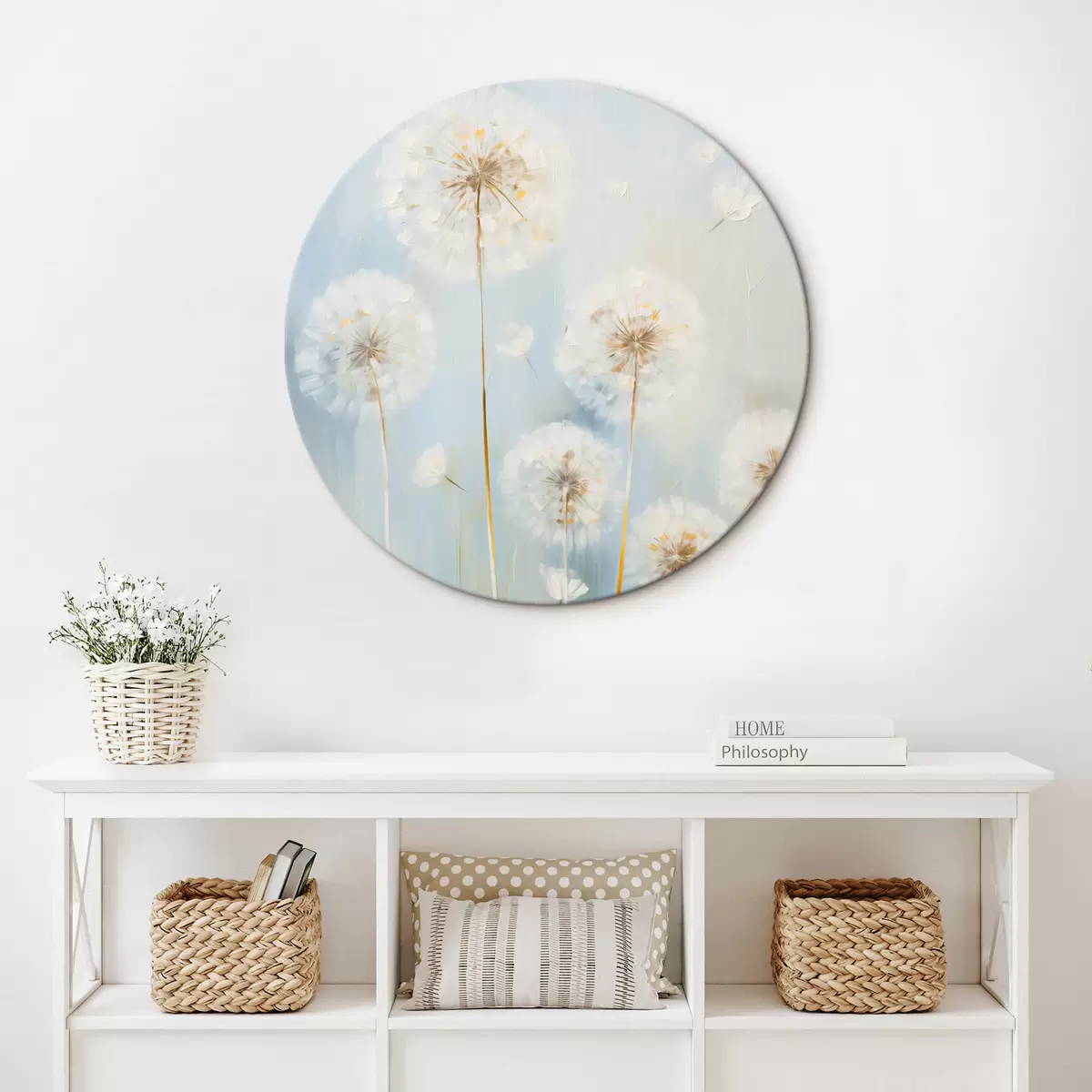 Tableaux rondes Pissenlits délicats r45068