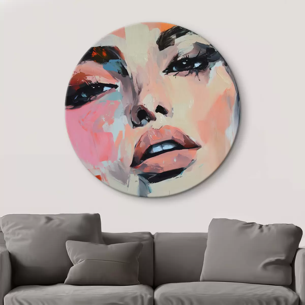 Tableaux rondes Portrait d'une femme r45136