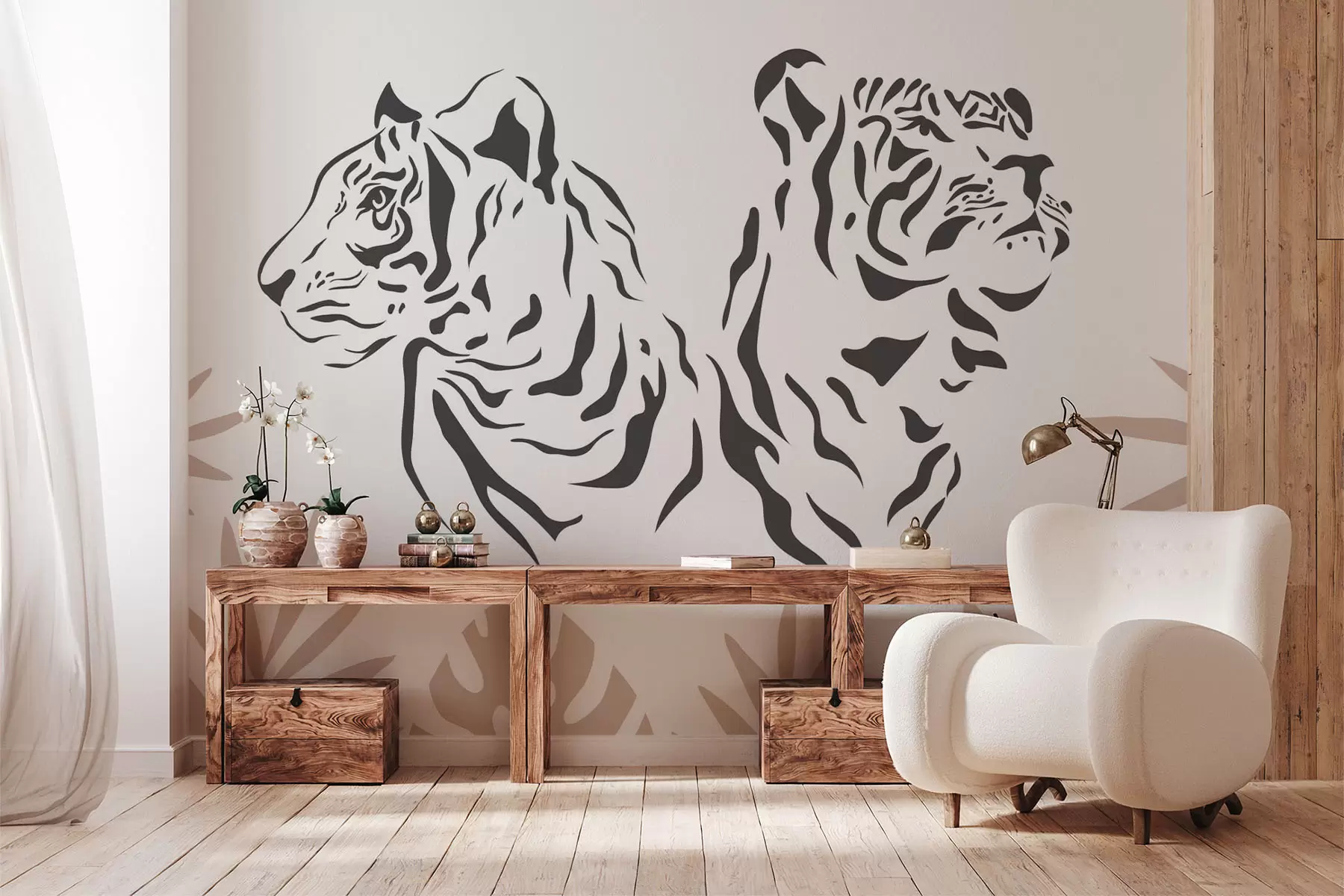 Papier peint Tigers w04294