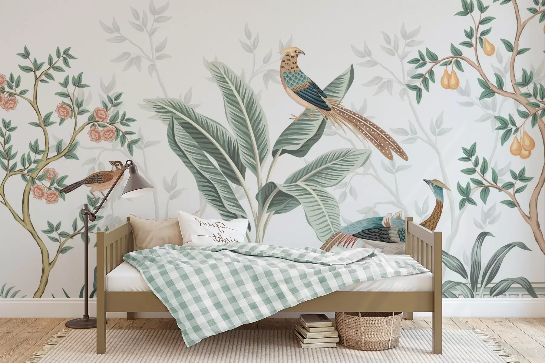 Papier peint Oiseaux dans la jungle w04296