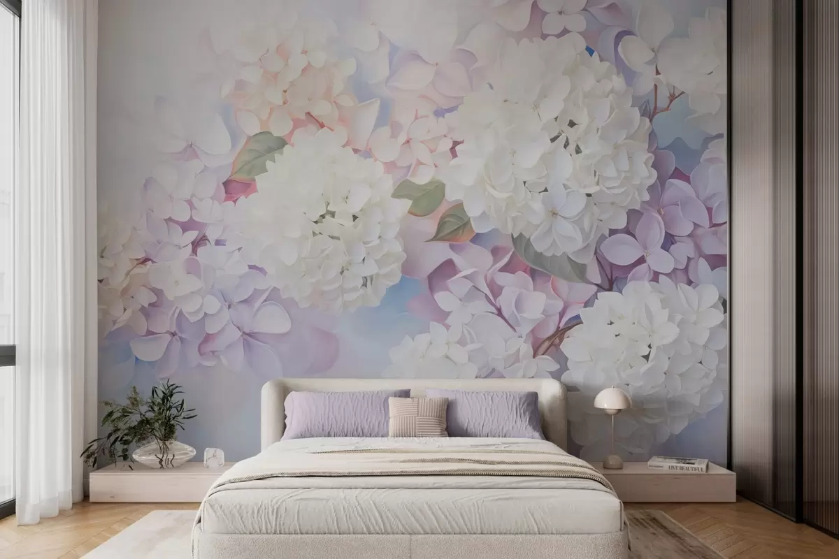 Papier peint Fleurs de lilas w04300