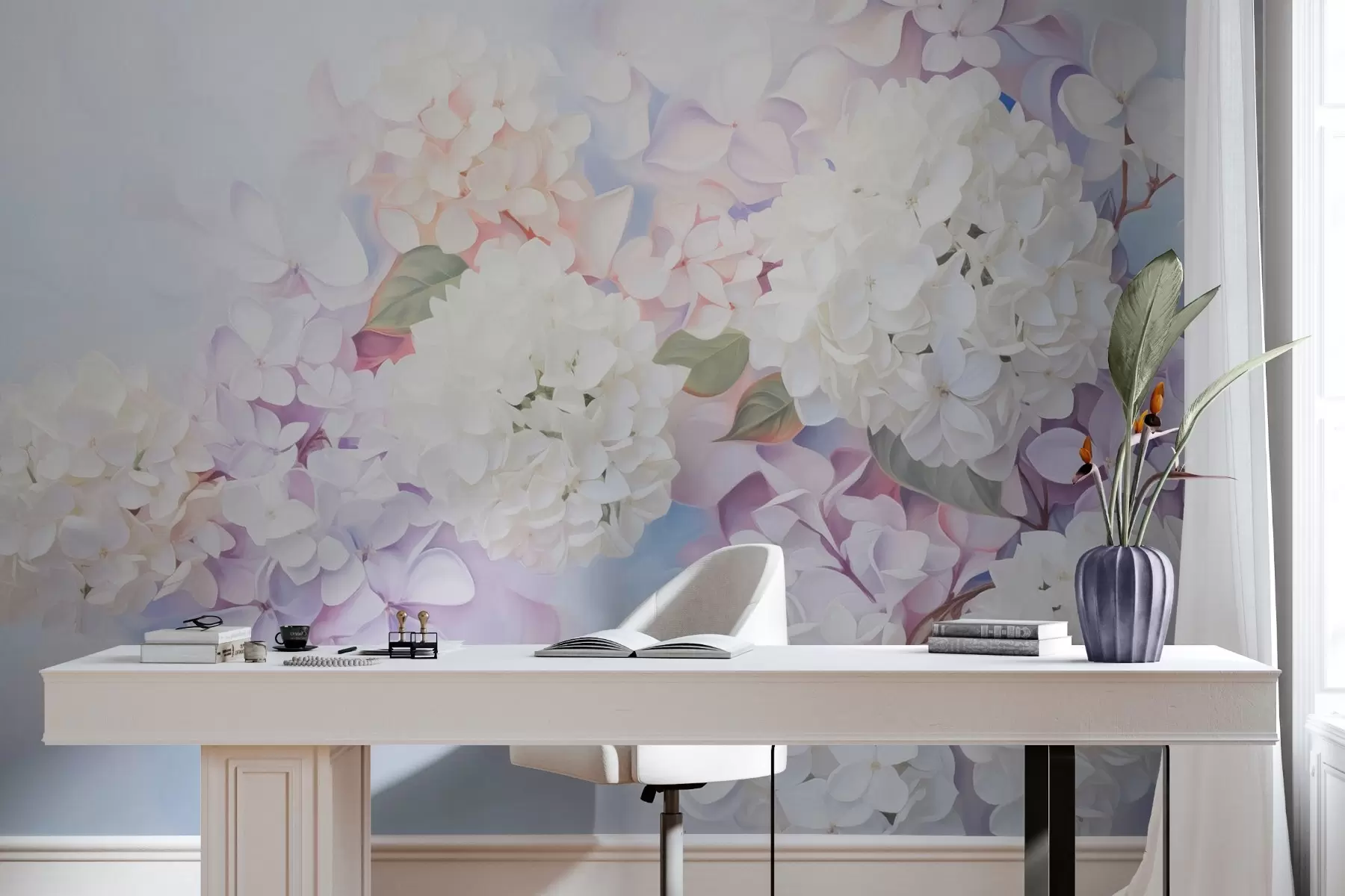 Papier peint Fleurs de lilas w04300