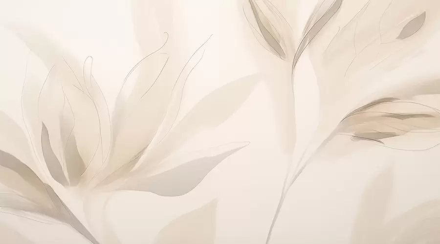 Papier peint Feuilles abstraites légères w04243