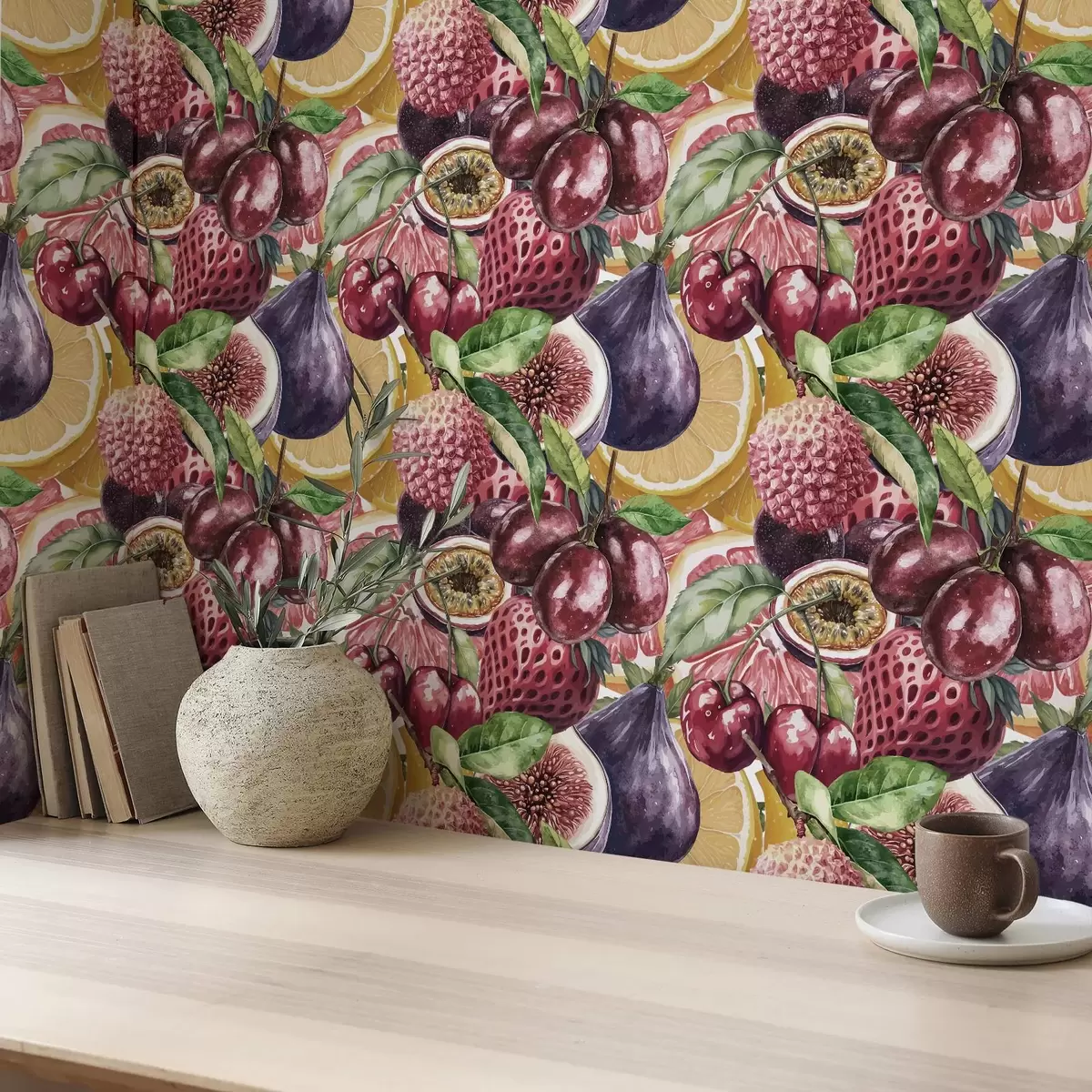 Papier peint Fruits tropicaux juteux a00416