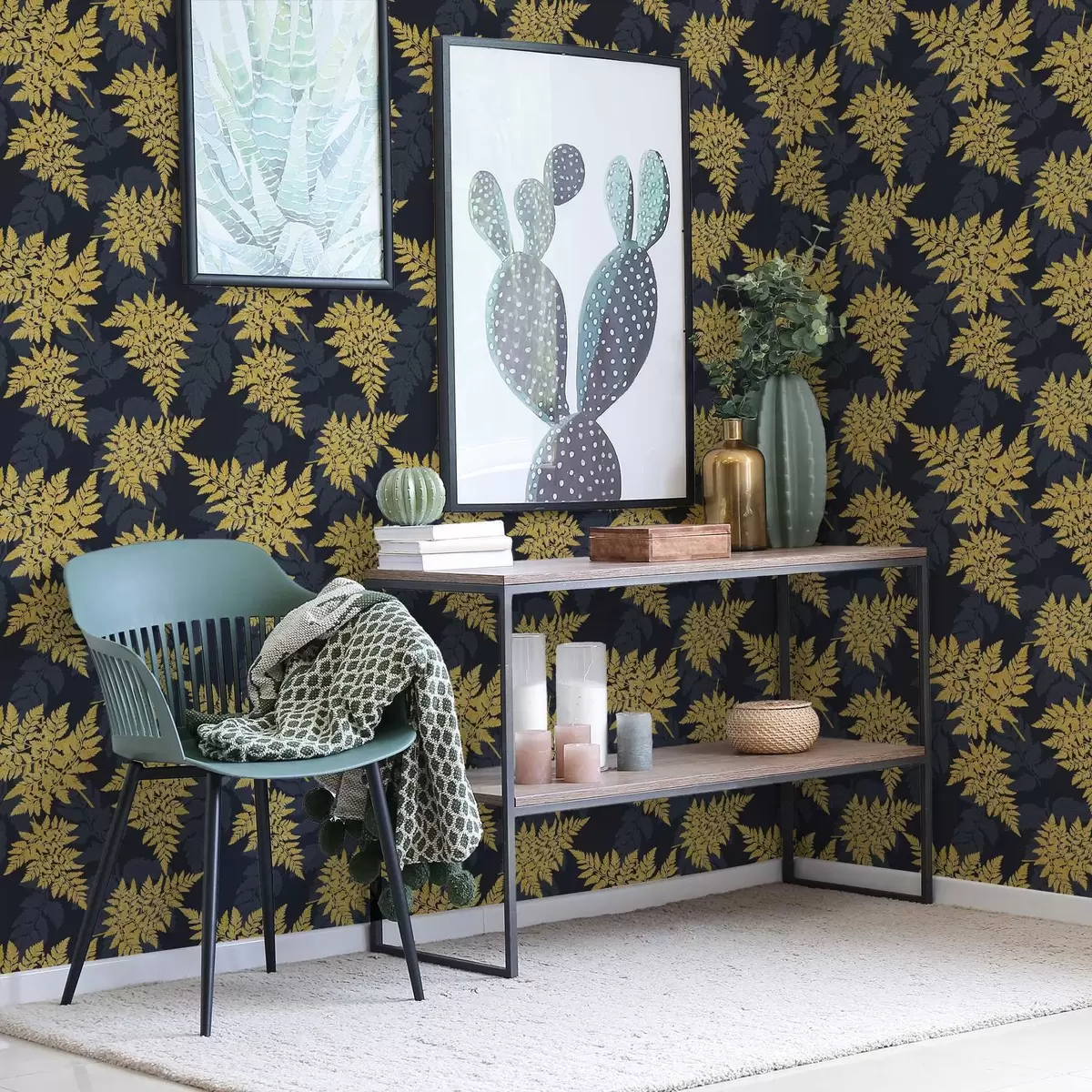 Papier peint Feuilles tropicales a00418