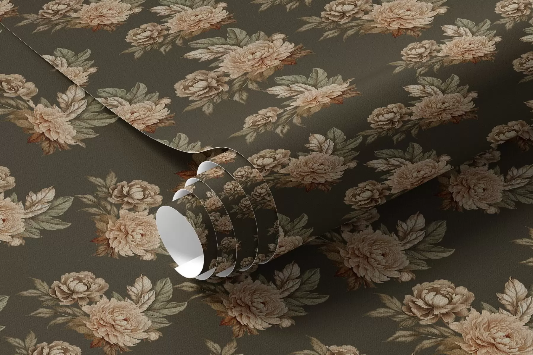 Papier peint Roses rétro a00419