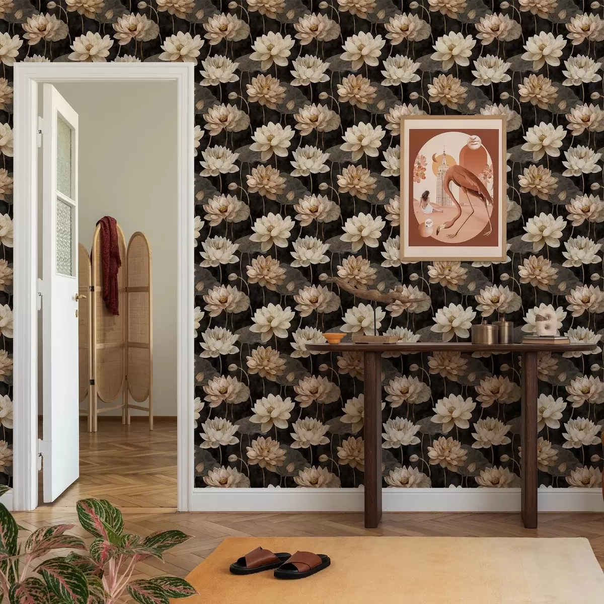Papier peint Lotus a00420