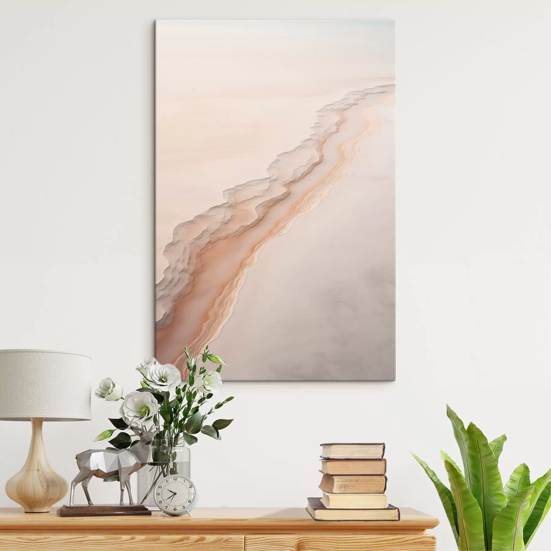 Tableau Paysage désertique minimaliste s45205