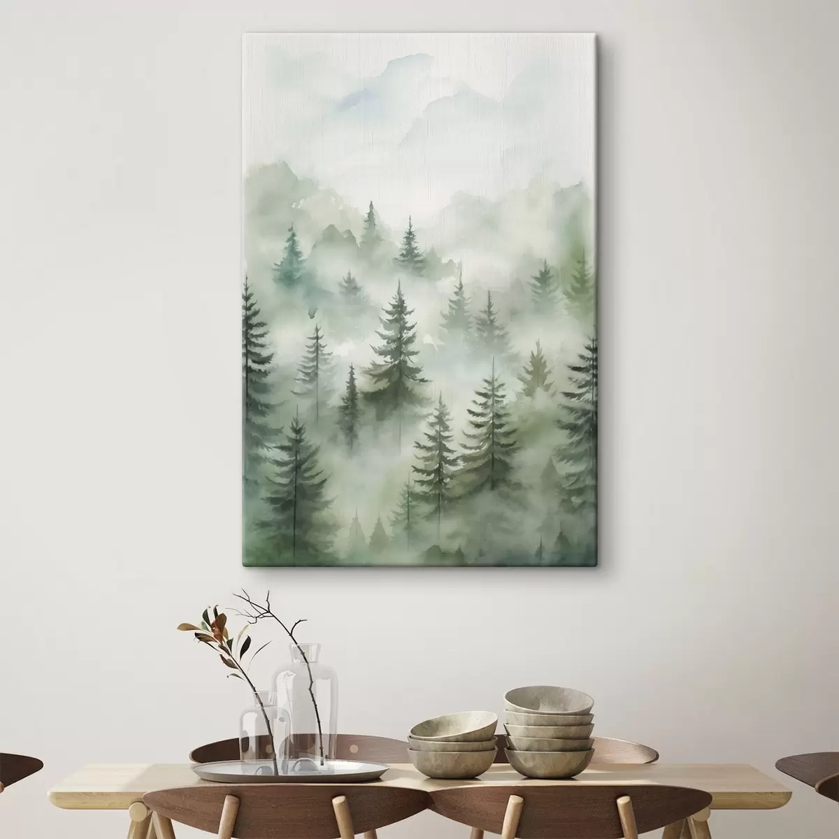 Tableau Forêt dans le brouillard s45207