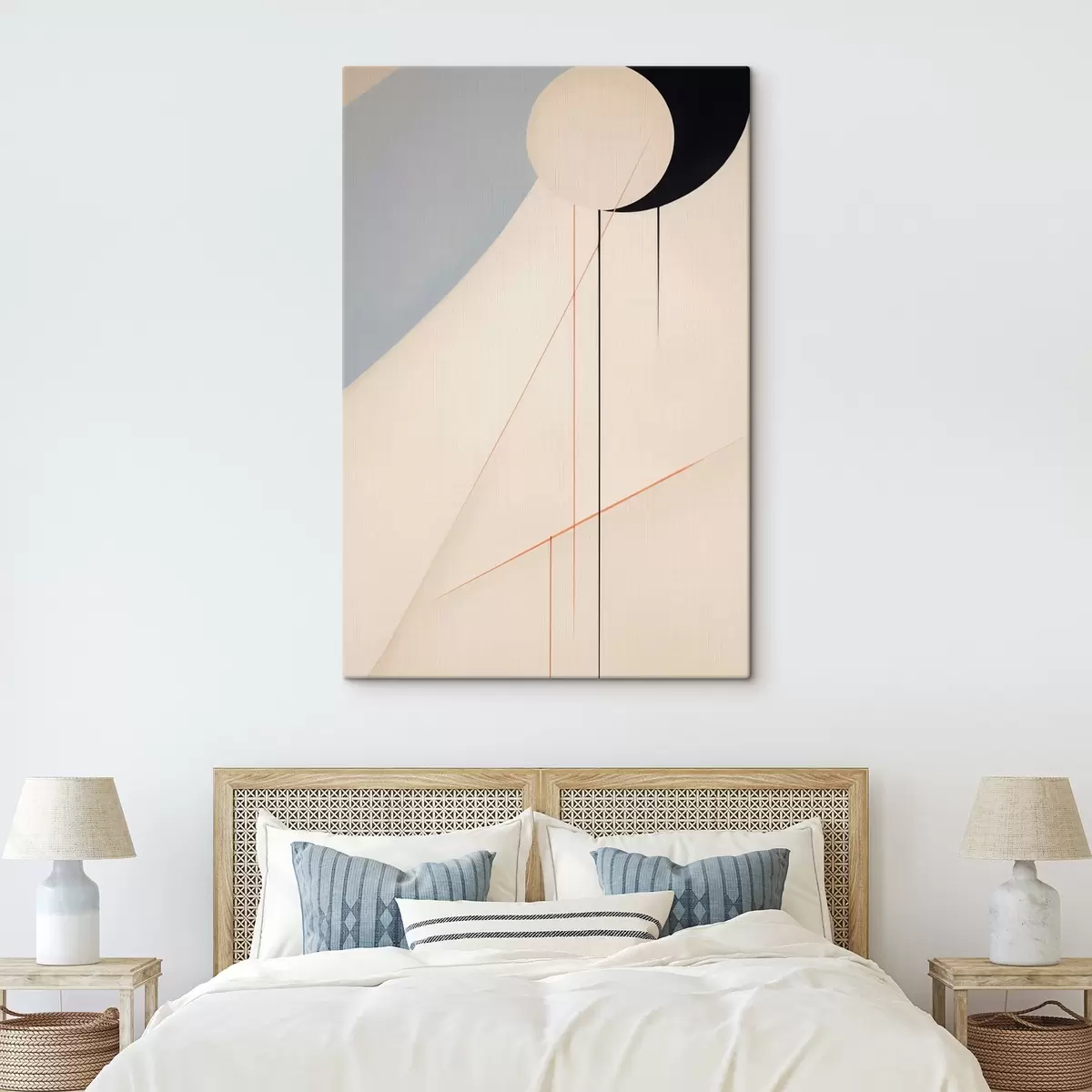 Tableau Abstraction géométrique minimaliste s45212