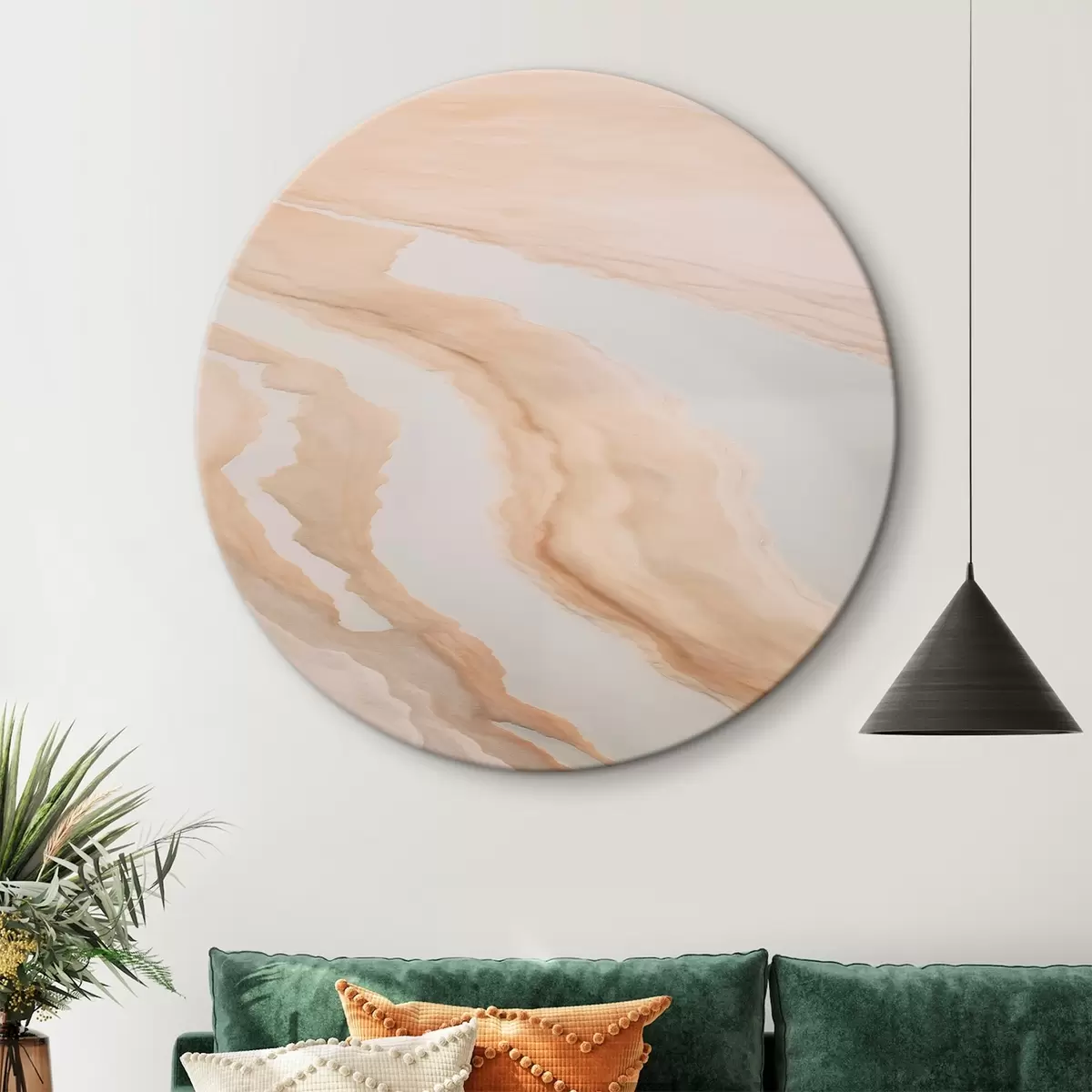 Tableaux rondes Paysage minimaliste r45206