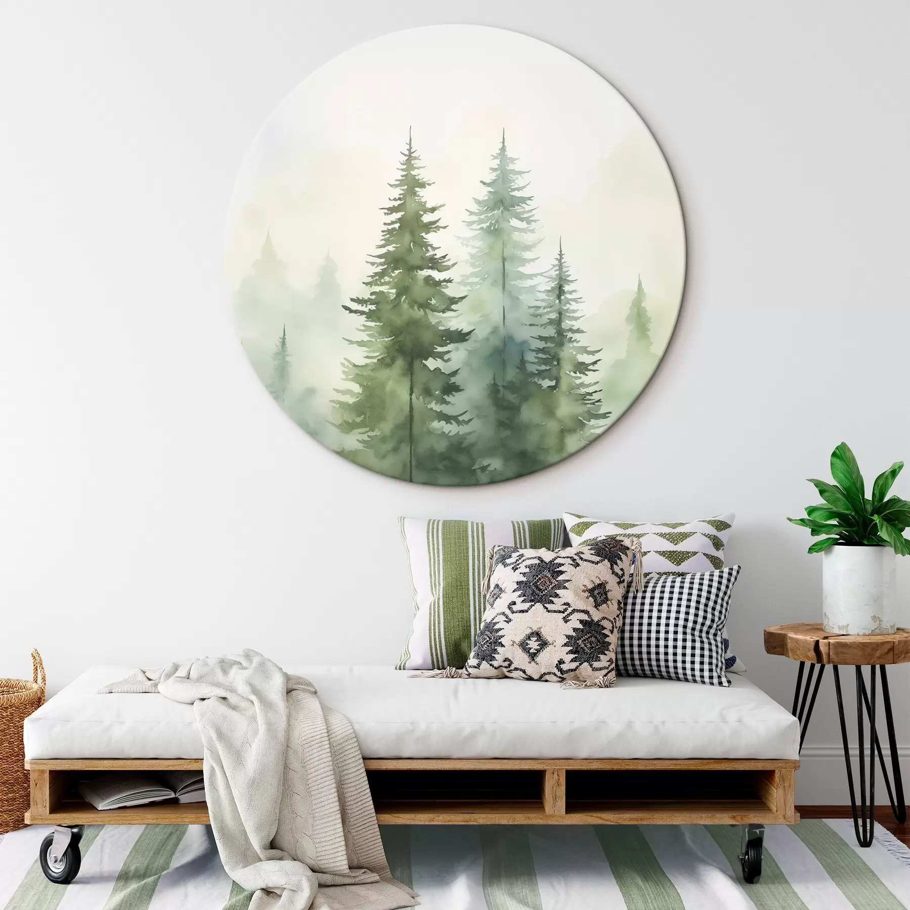 Tableau Sapins dans le brouillard r45208