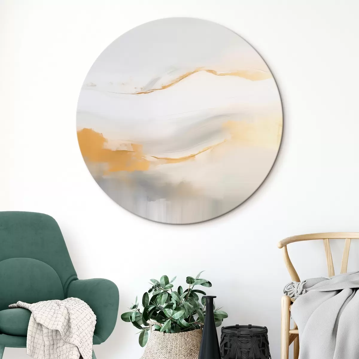 Tableaux rondes Abstraction r45210
