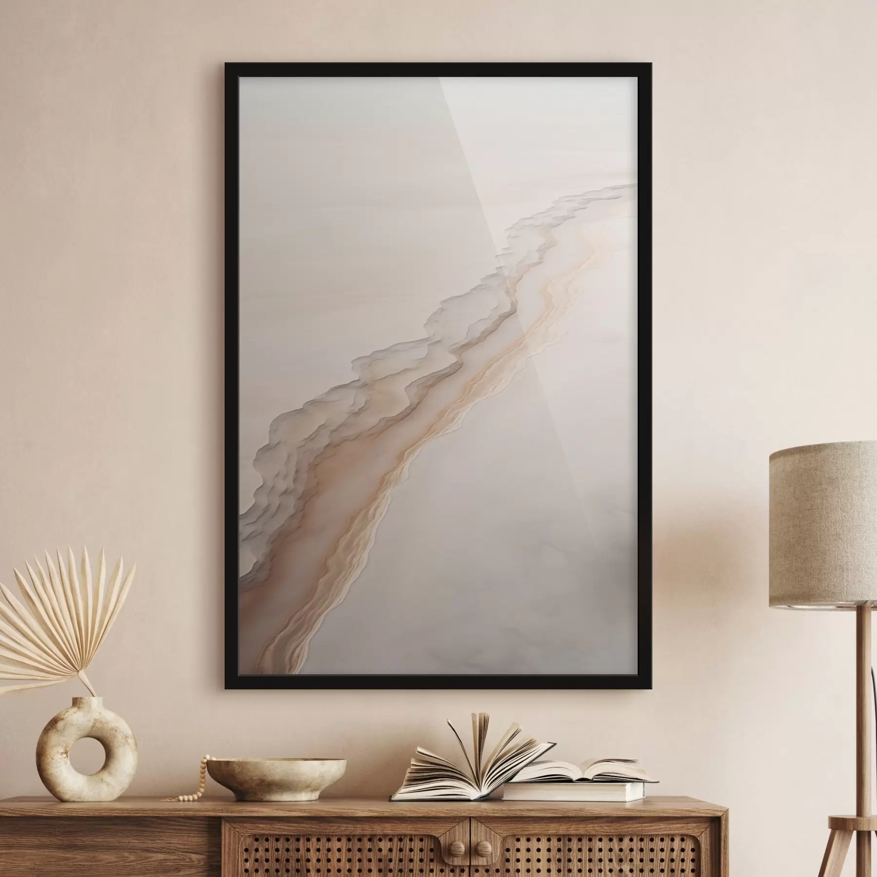 Tableau Paysage désertique minimaliste f45205