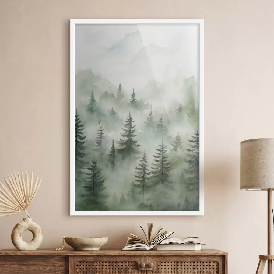 Papier peint Forêt dans le brouillard f45207