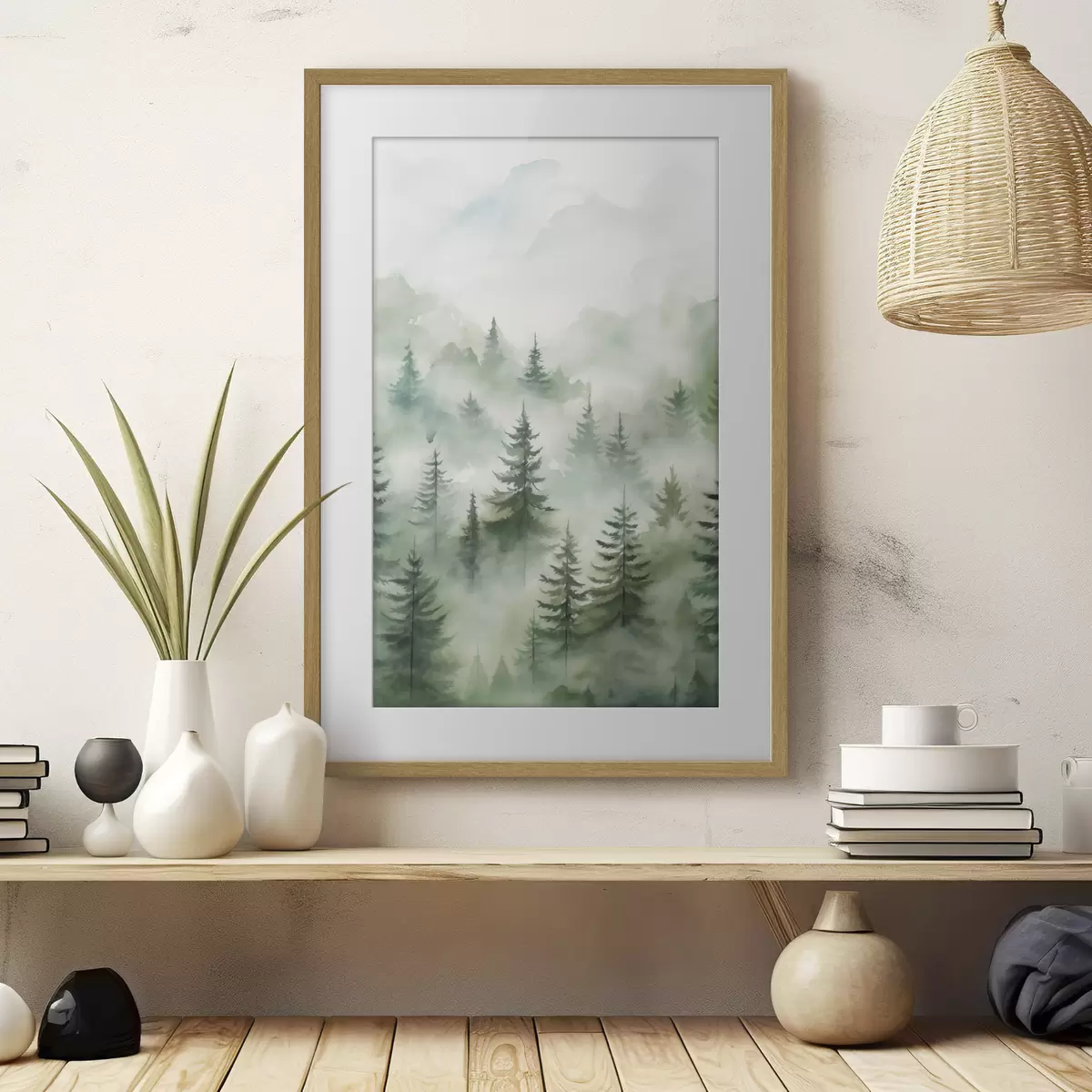 Poster Forêt et contraste f45207