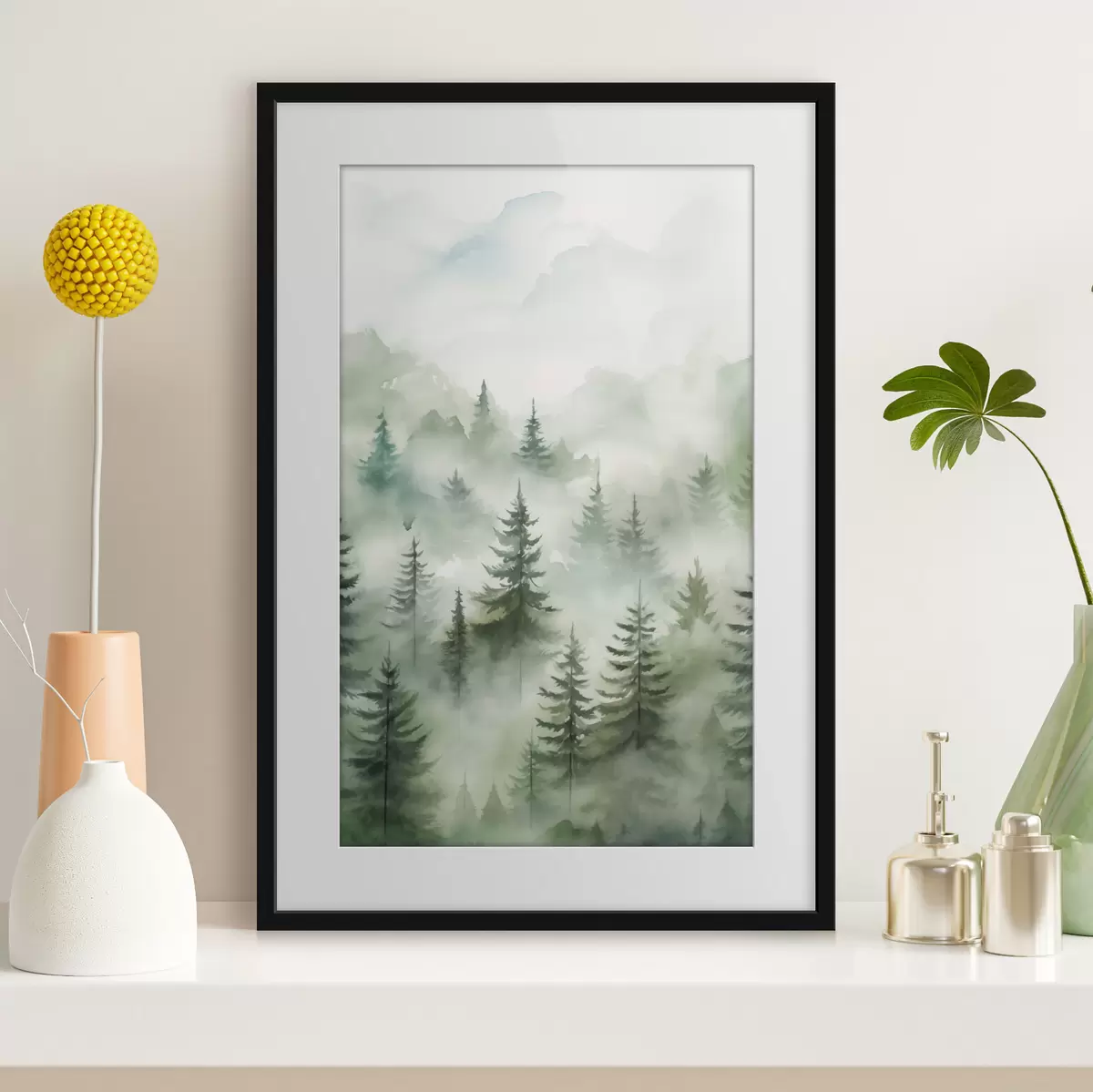 Poster Forêt et contraste f45207