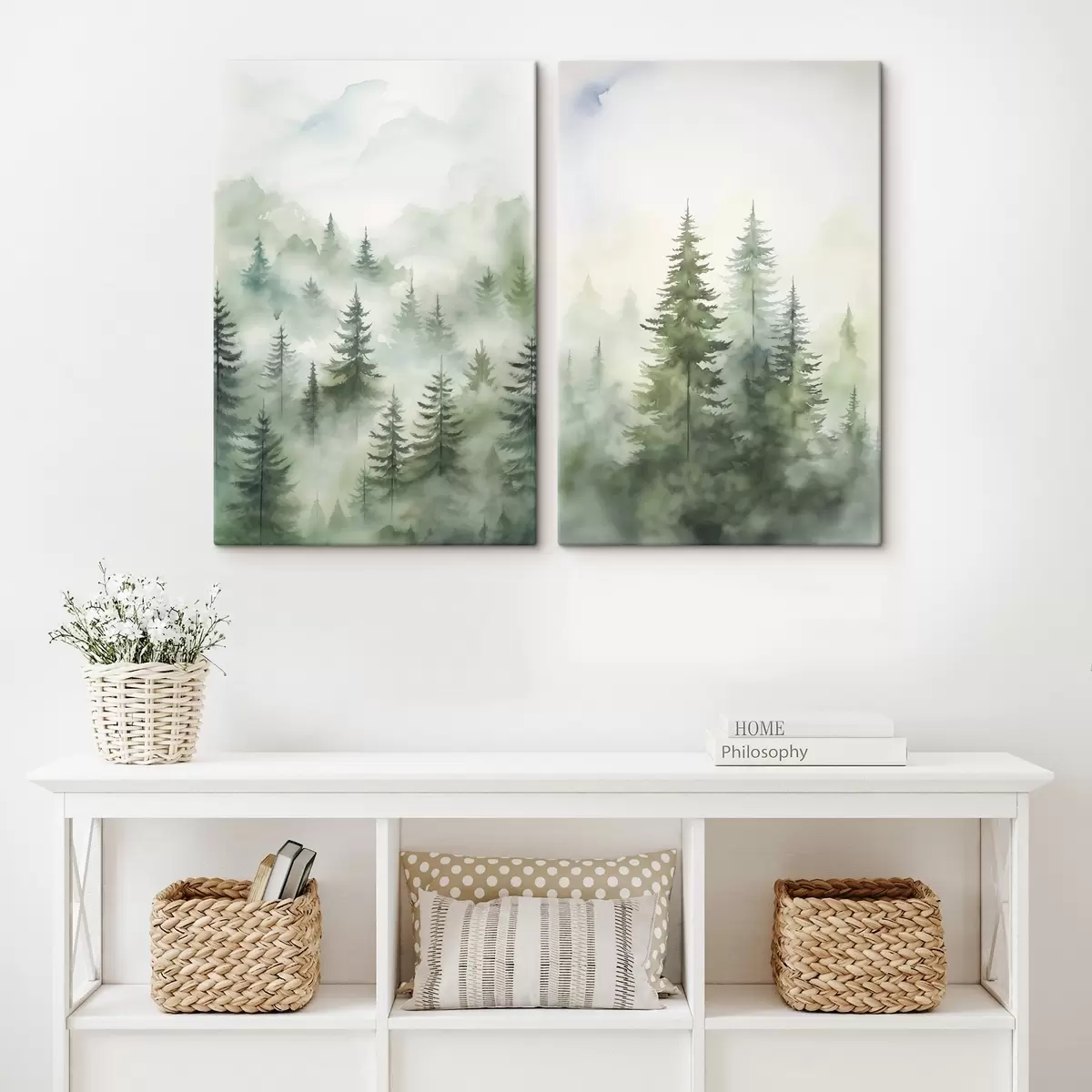 Tableau Forêt dans le brouillard m00534