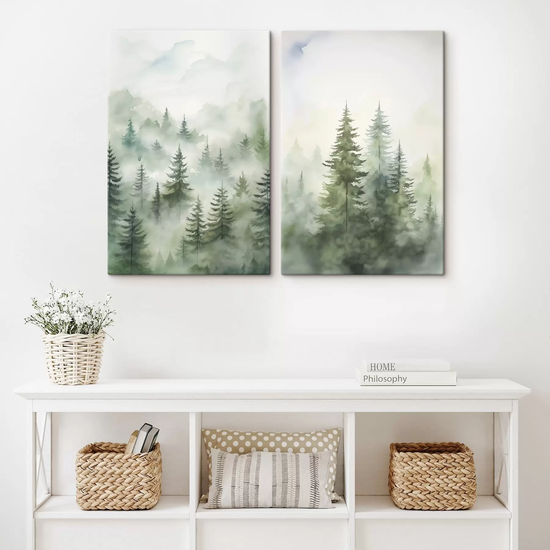 Tableau Forêt dans le brouillard m00534