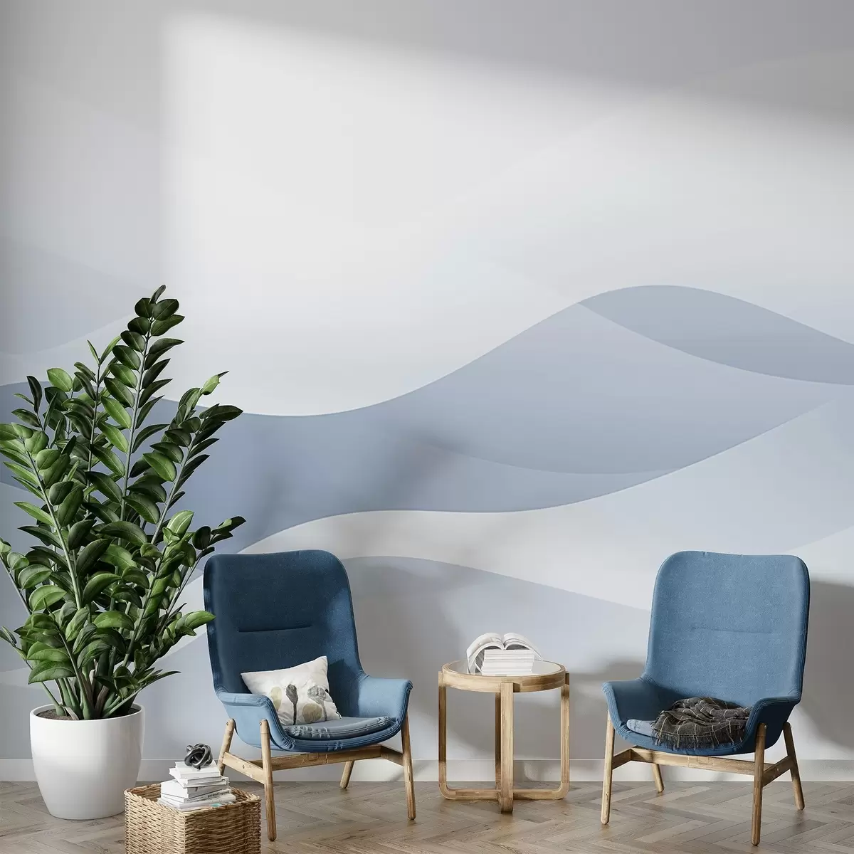 Papier peint Vagues abstraites w04288