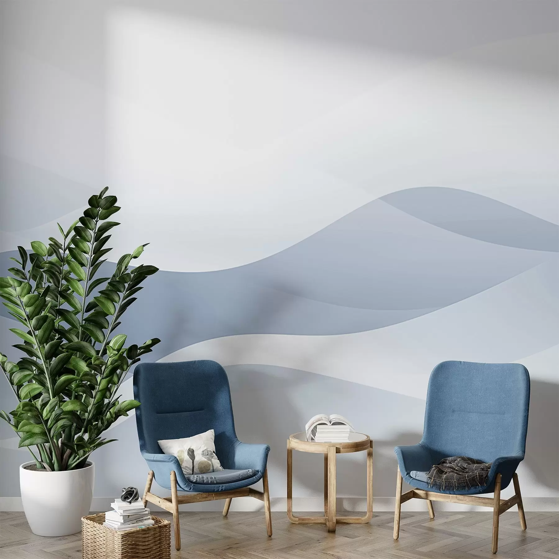 Papier peint Vagues abstraites w04288