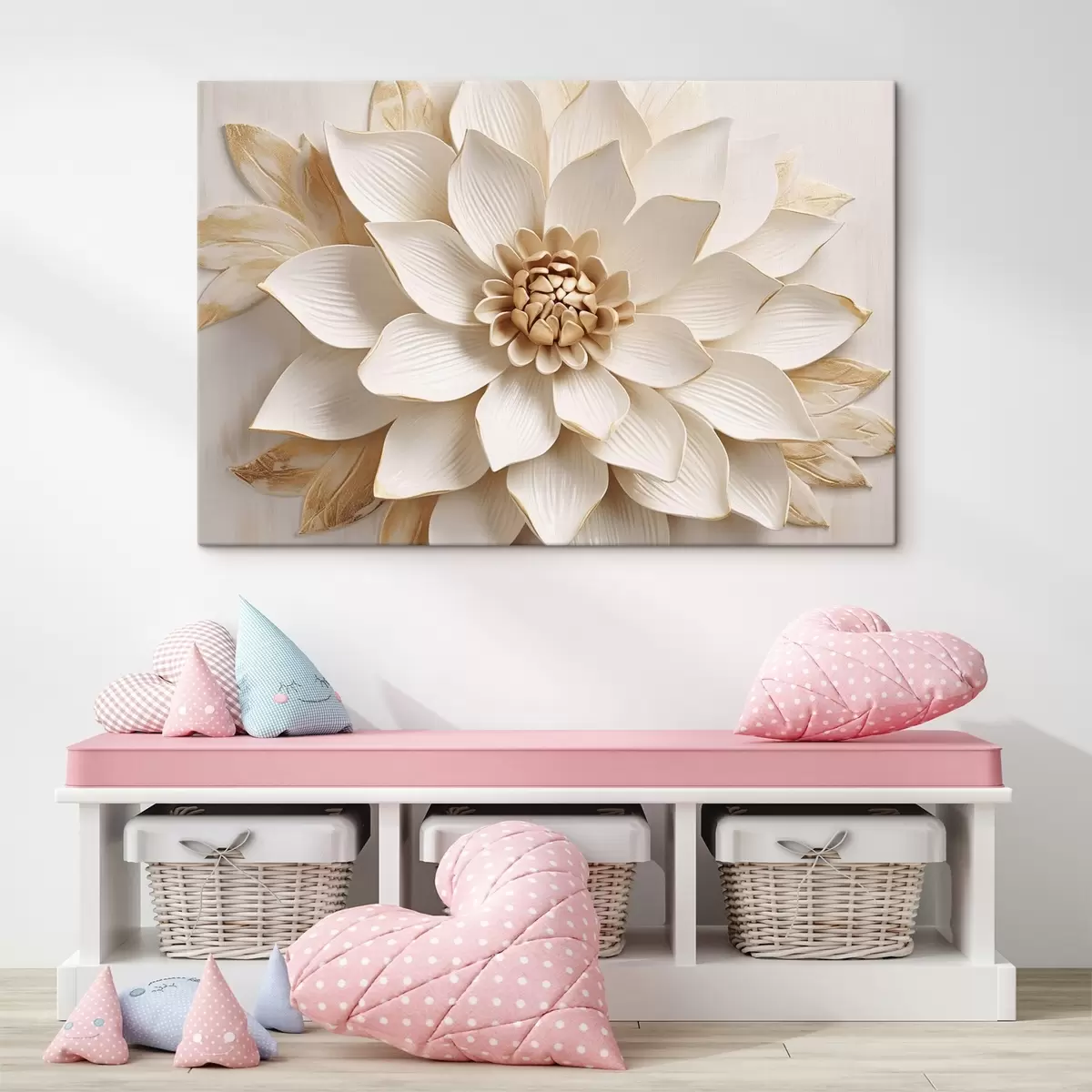 Tableau Fleur volumétrique s45225