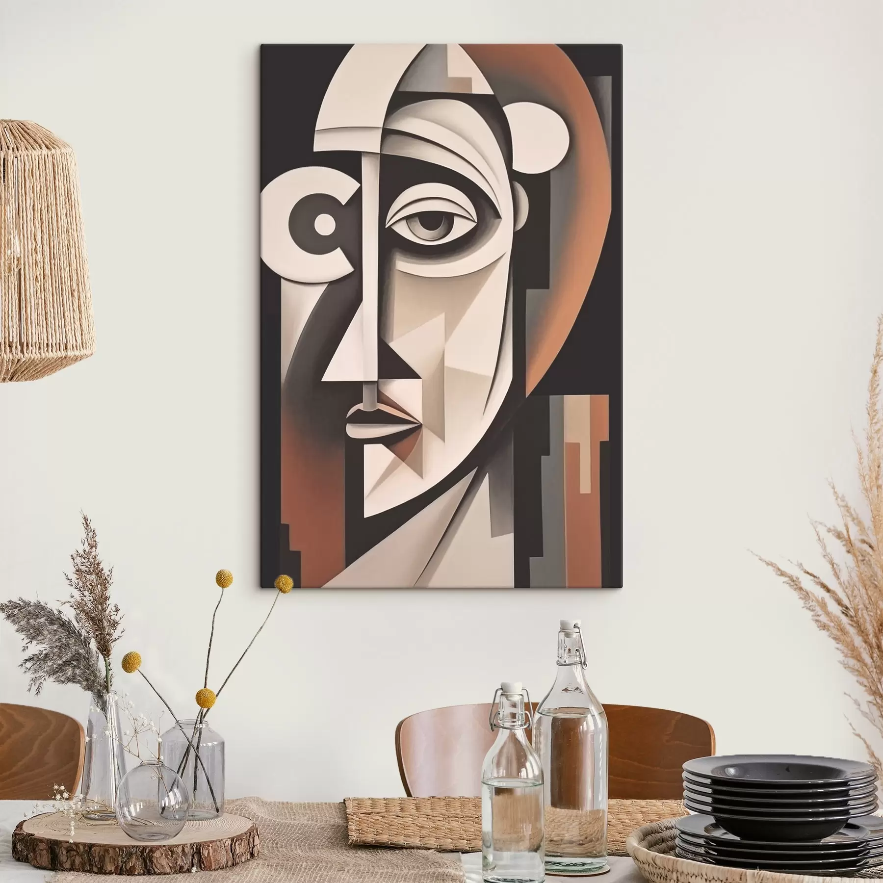 Tableau Regard cubiste s45228