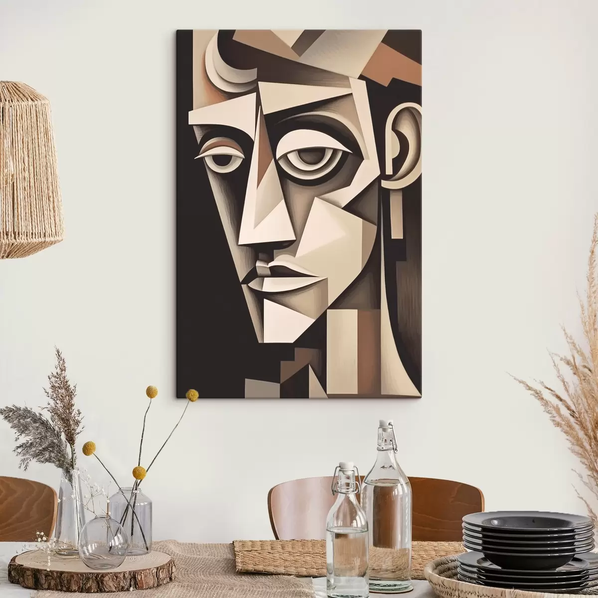Tableau Regard cubiste s45231