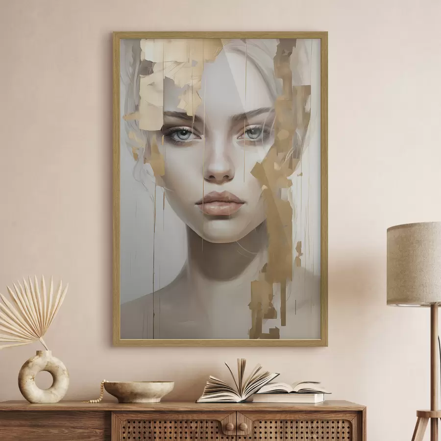 Papier peint Portrait abstrait f45215