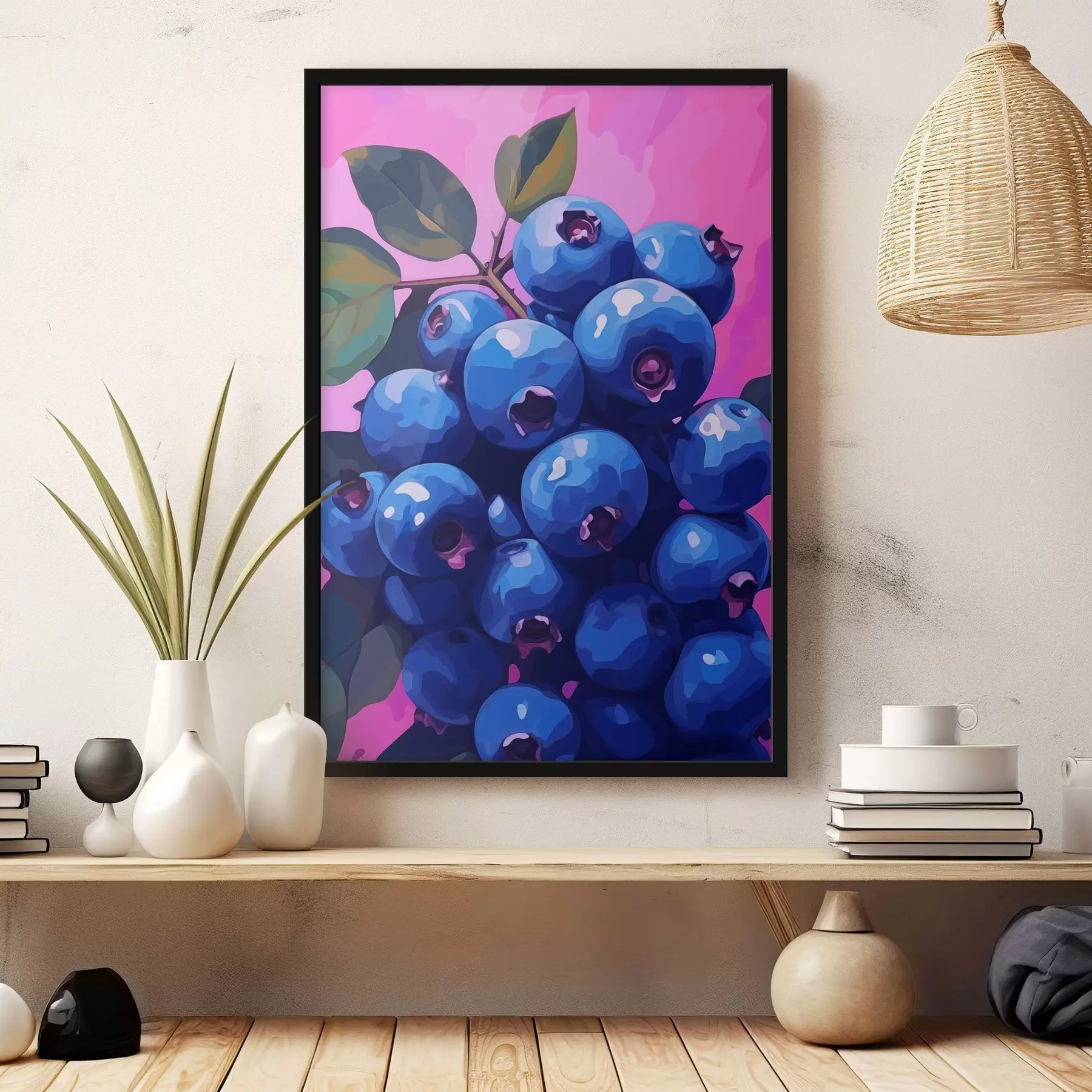 Papier peint Myrtilles juteuses f45224