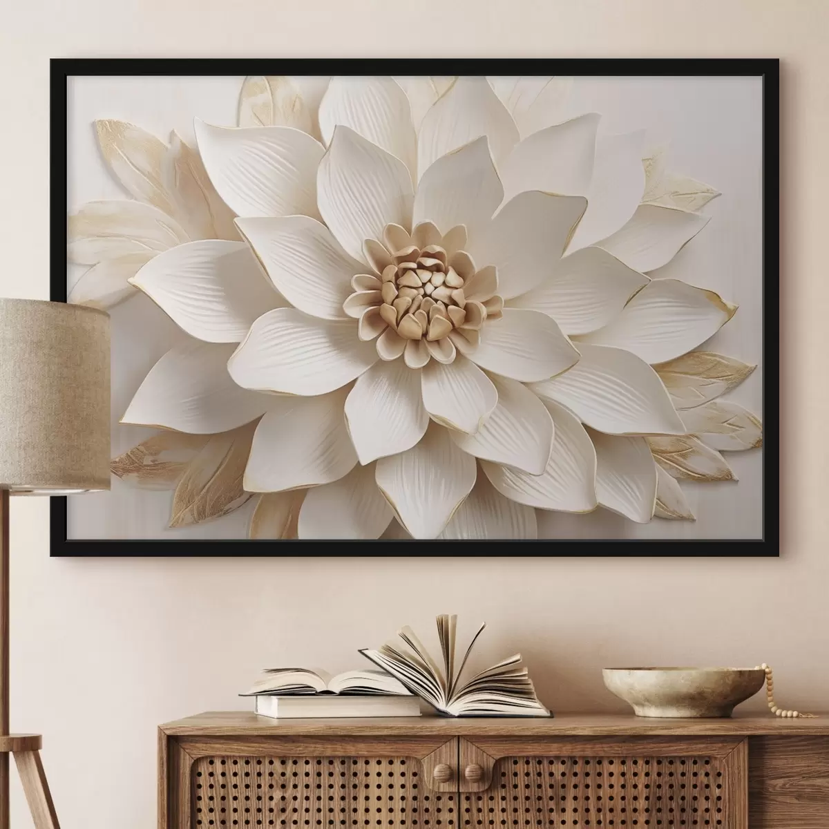 Poster Fleur volumétrique f45225