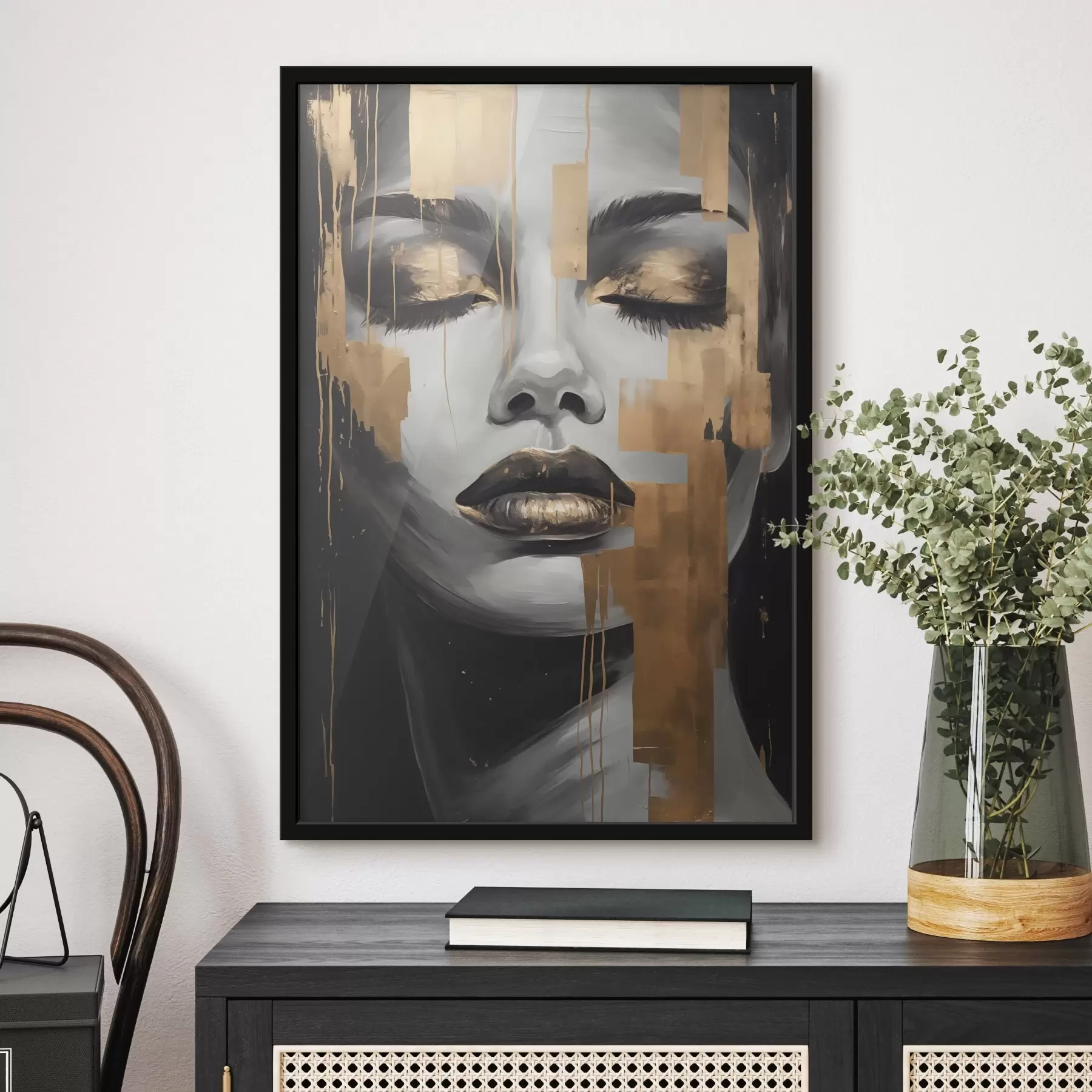 Papier peint Visage graphique f45226