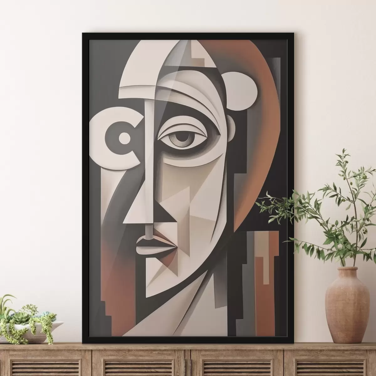 Poster Regard cubiste f45228