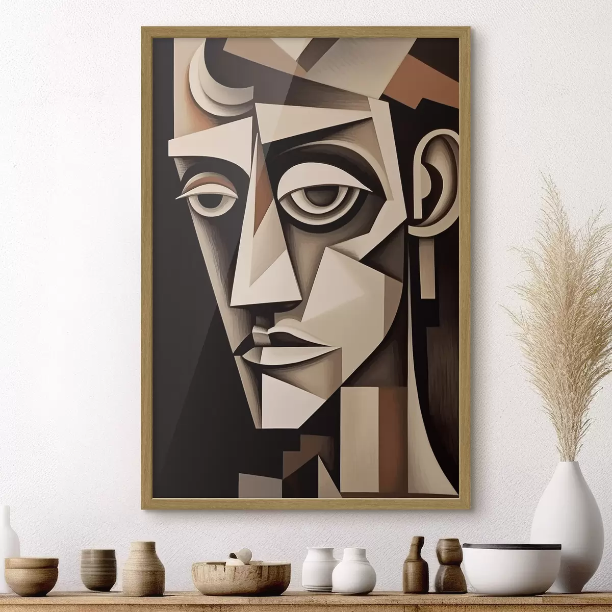 Poster Regard cubiste f45231