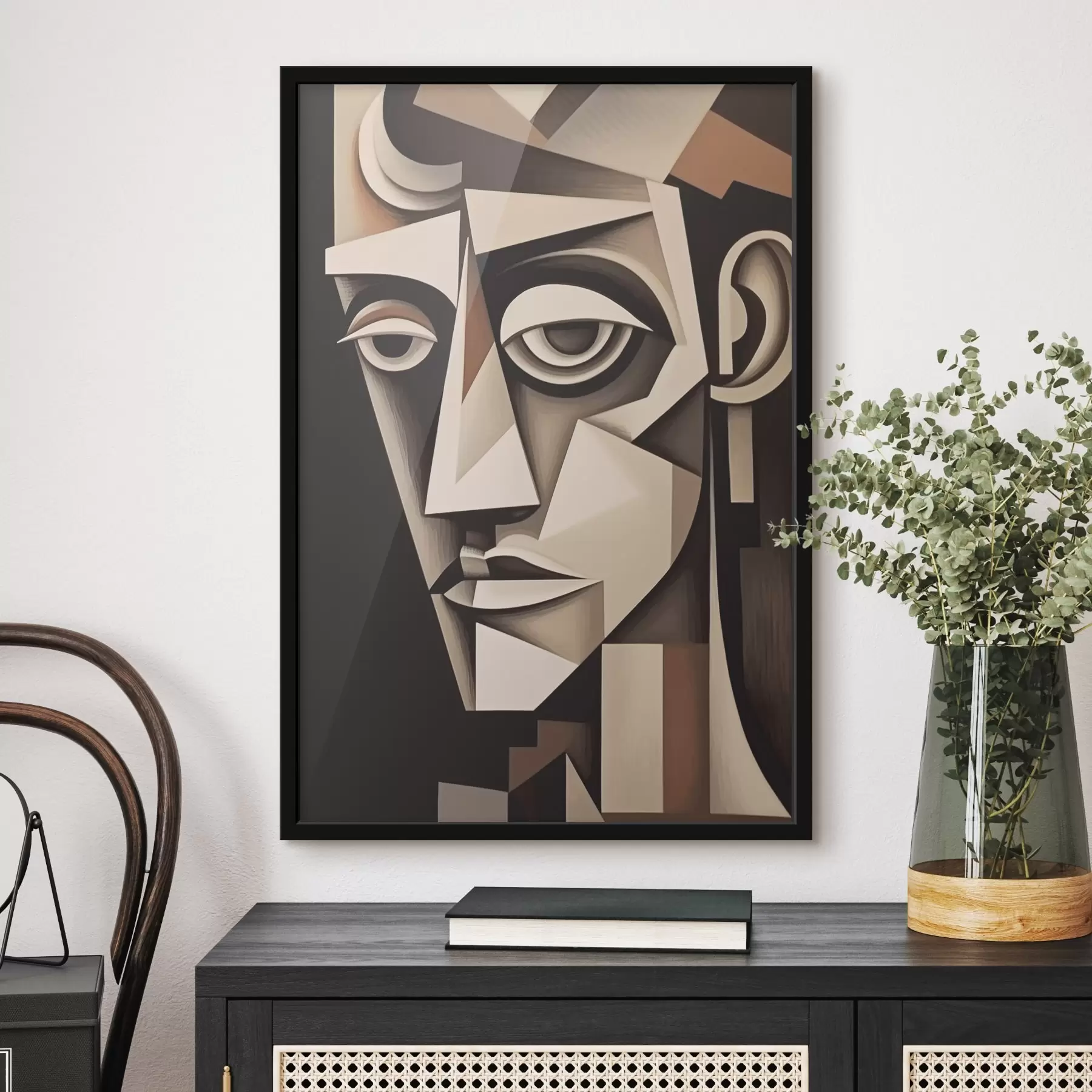 Papier peint Regard cubiste f45231