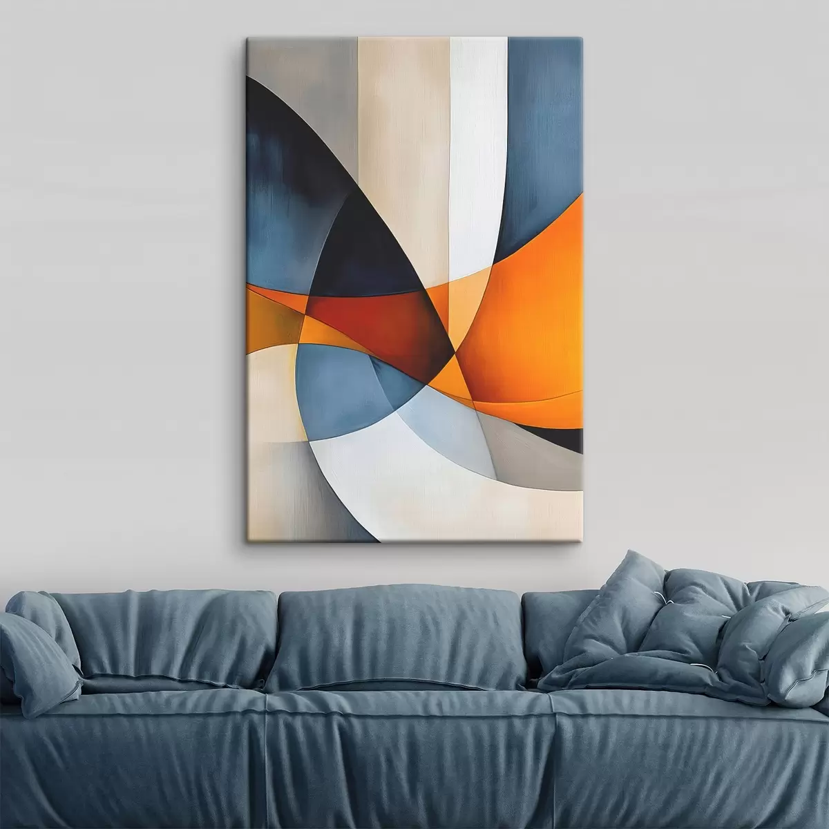 Tableau Abstraction avec des formes géométriques s45201