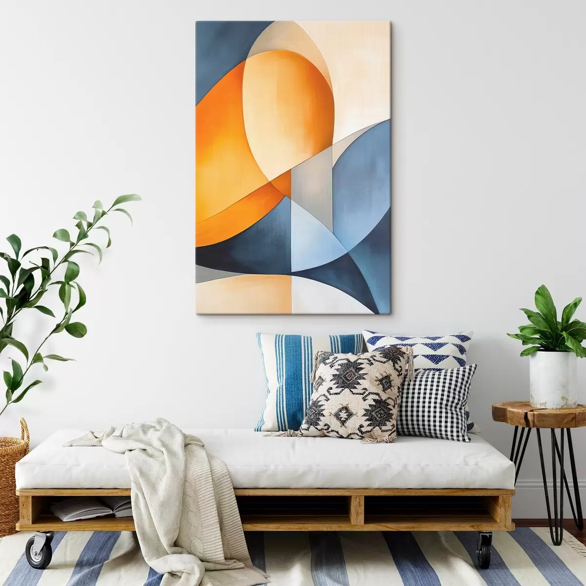 Tableau Abstraction avec des formes géométriques s45202