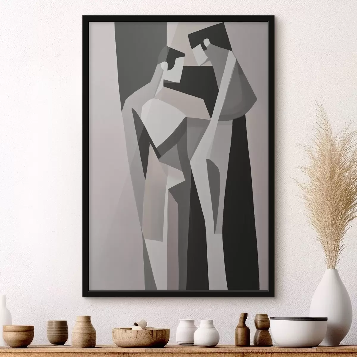 Poster Composition d'un couple géométrique f45156
