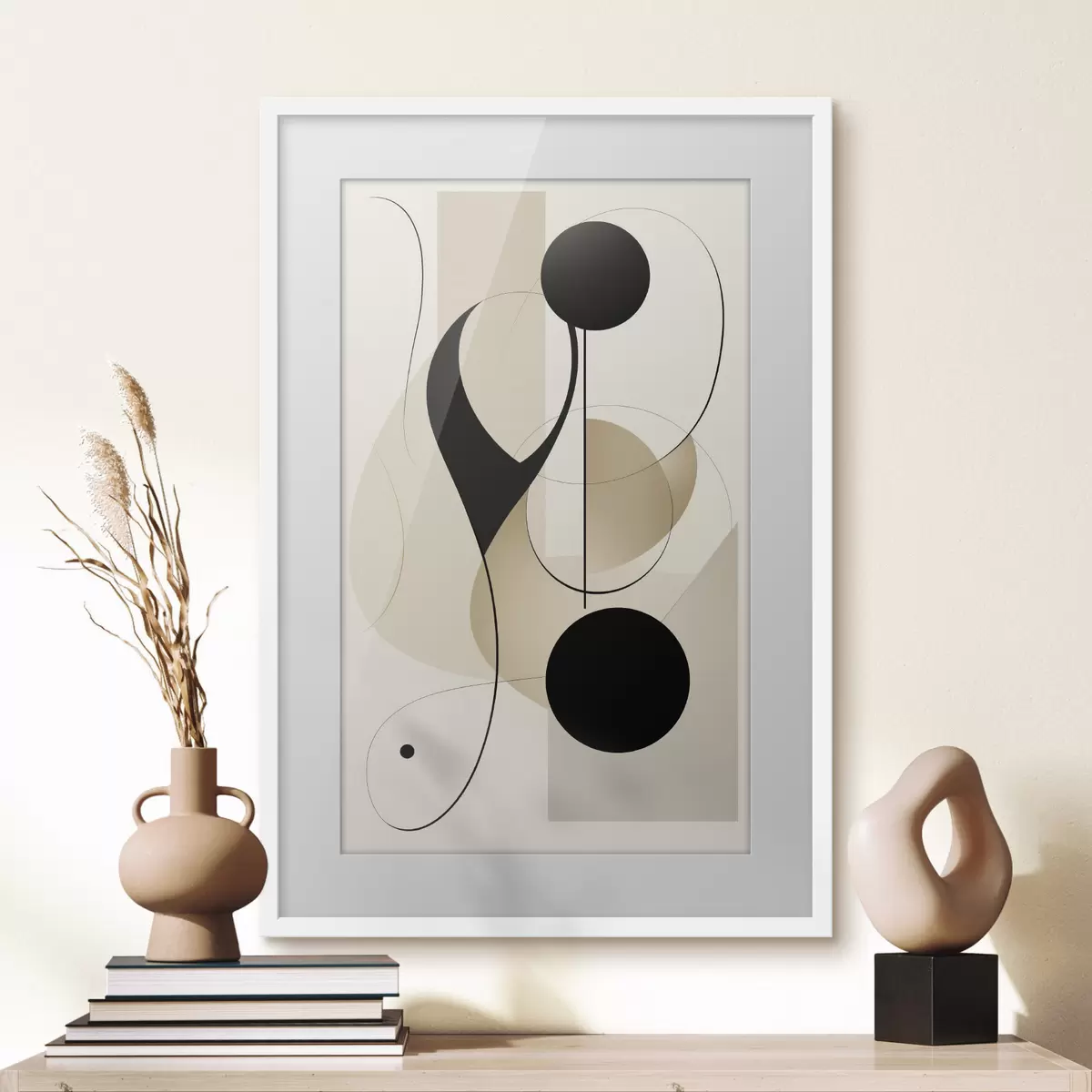 Poster Chorégraphie de points noirs f45197