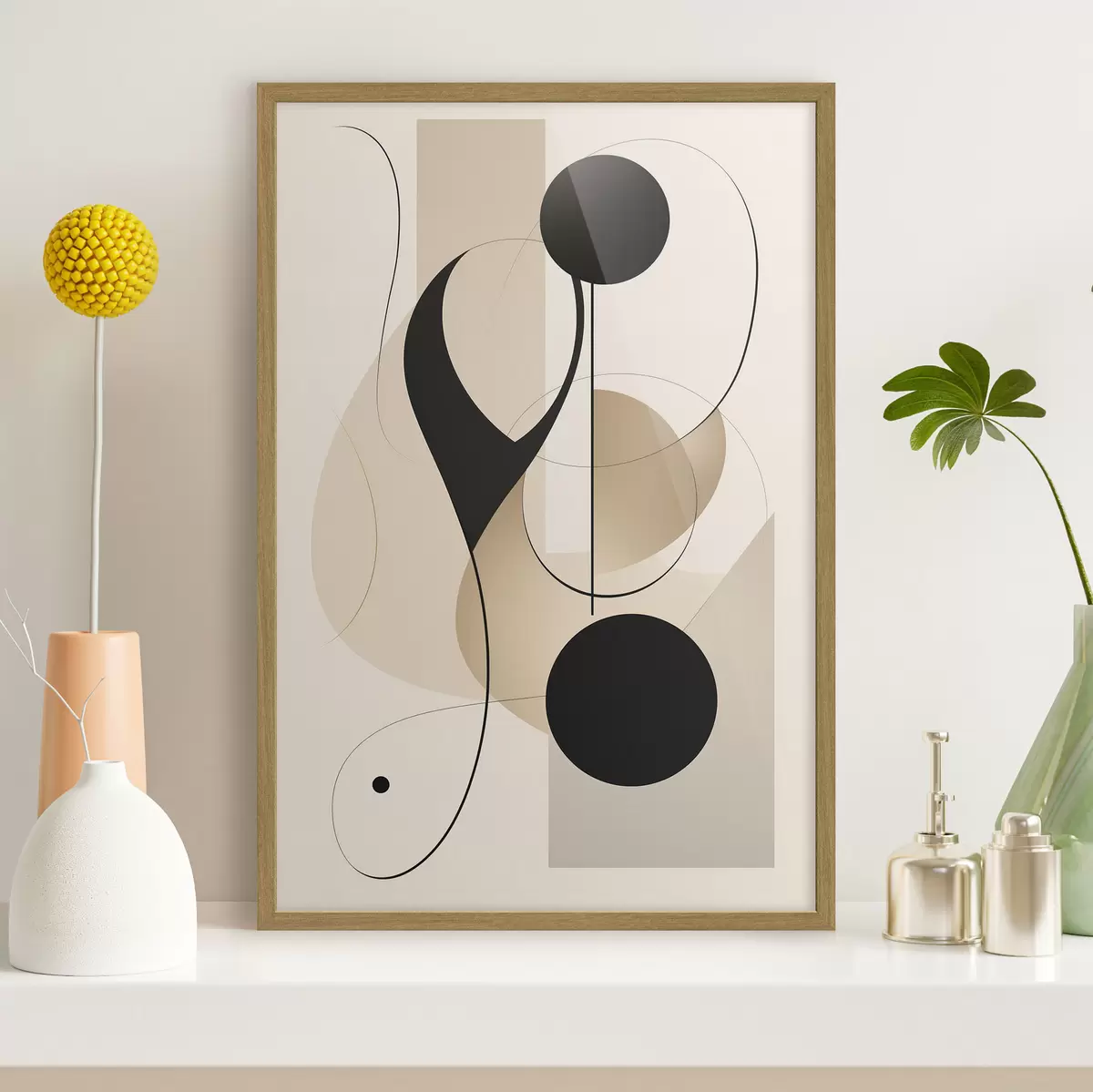 Poster Chorégraphie de points noirs f45197