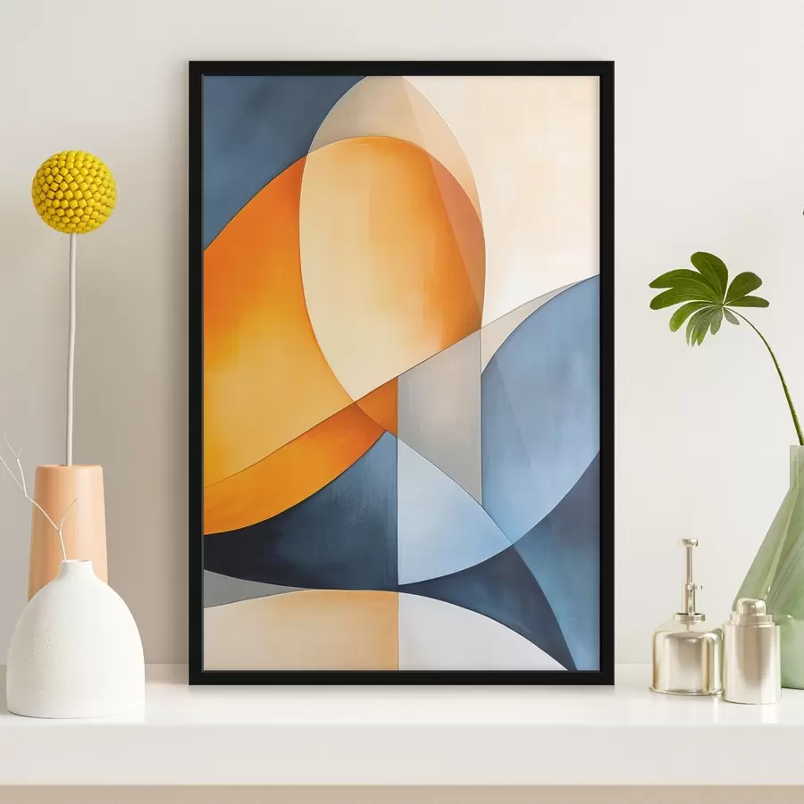 Papier peint Abstraction avec des formes géométriques f45202