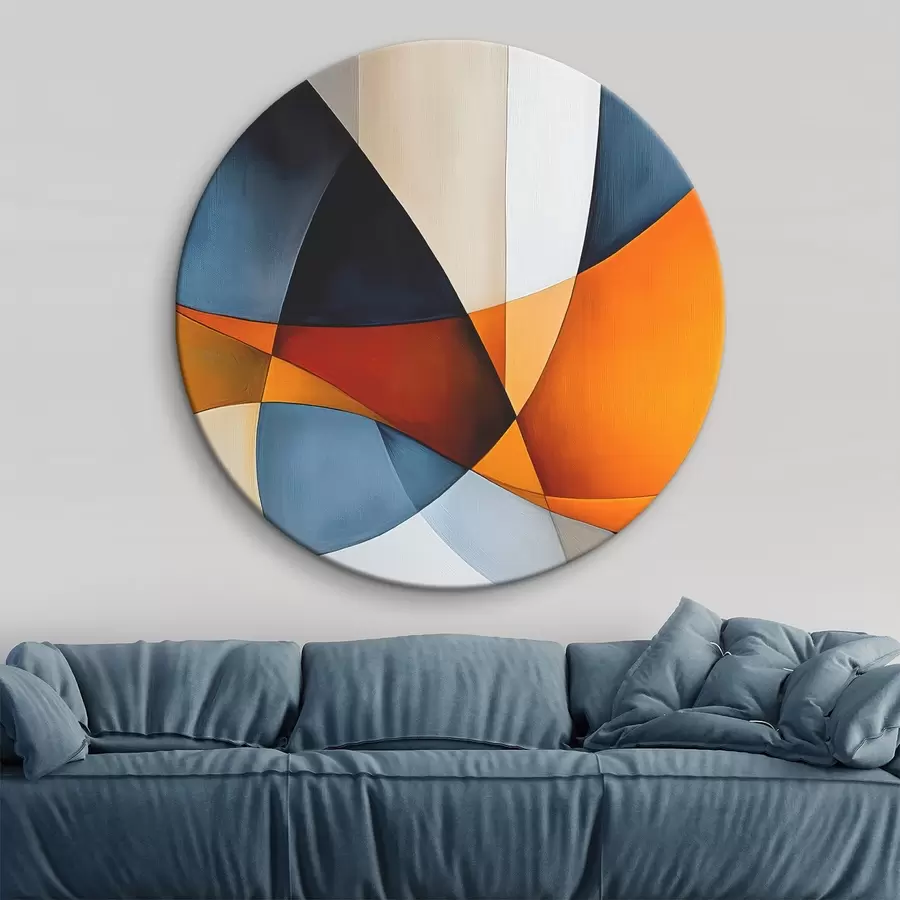 Tableau Abstraction avec des formes géométriques r45201