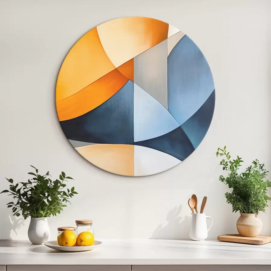 Tableau Abstraction avec des formes géométriques r45202