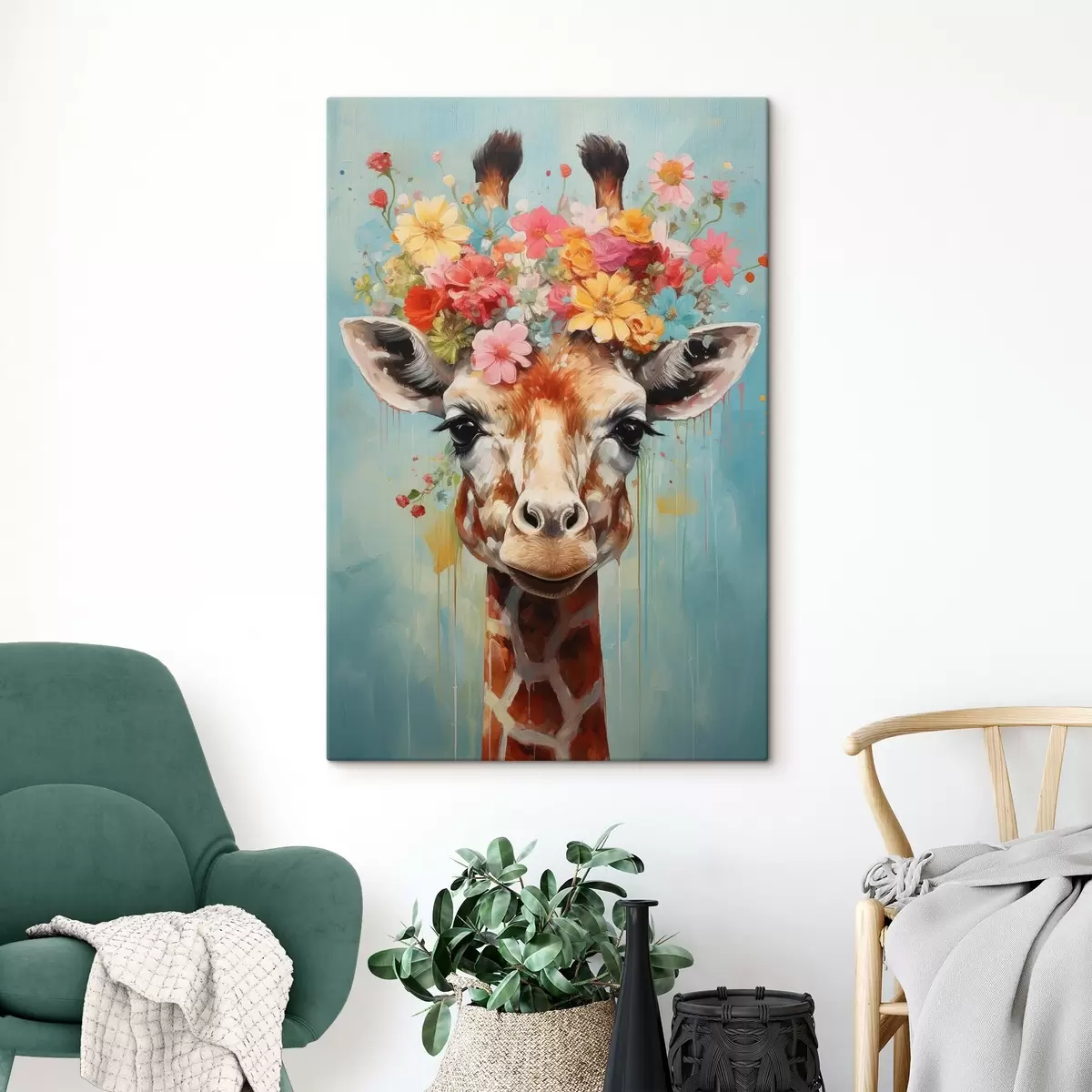 Tableau Une jolie girafe s44557