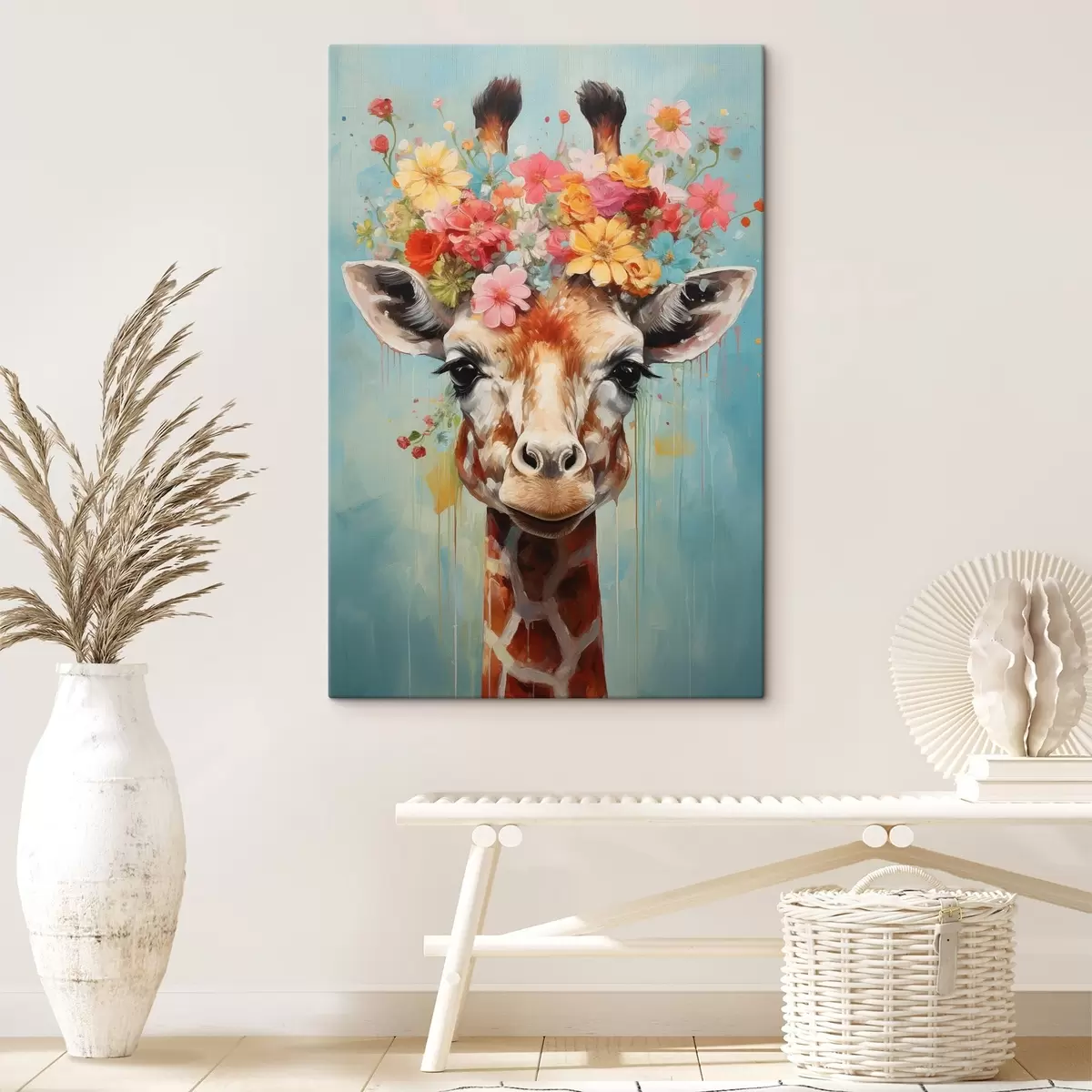 Tableau Une jolie girafe s44557
