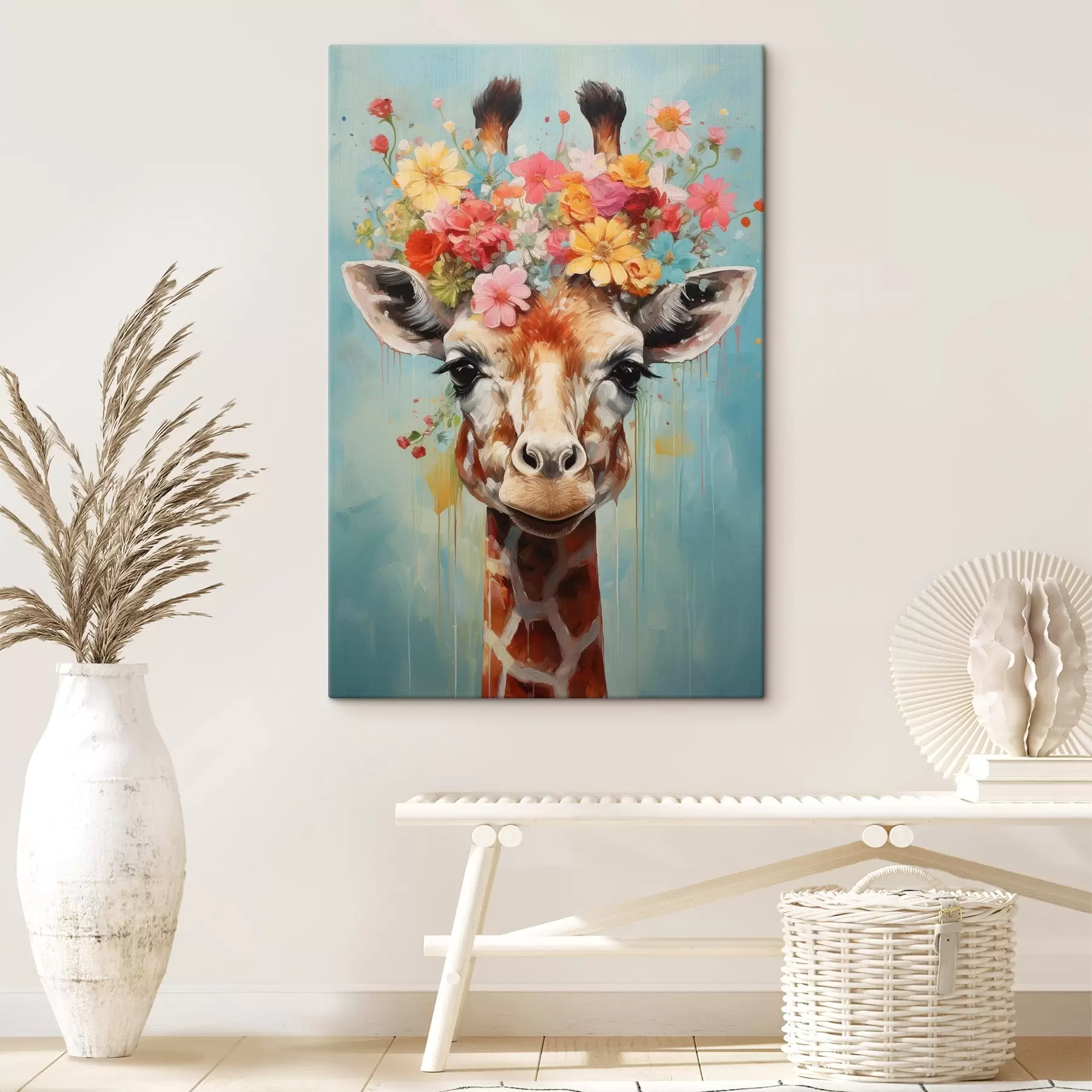 Tableau Une jolie girafe s44557